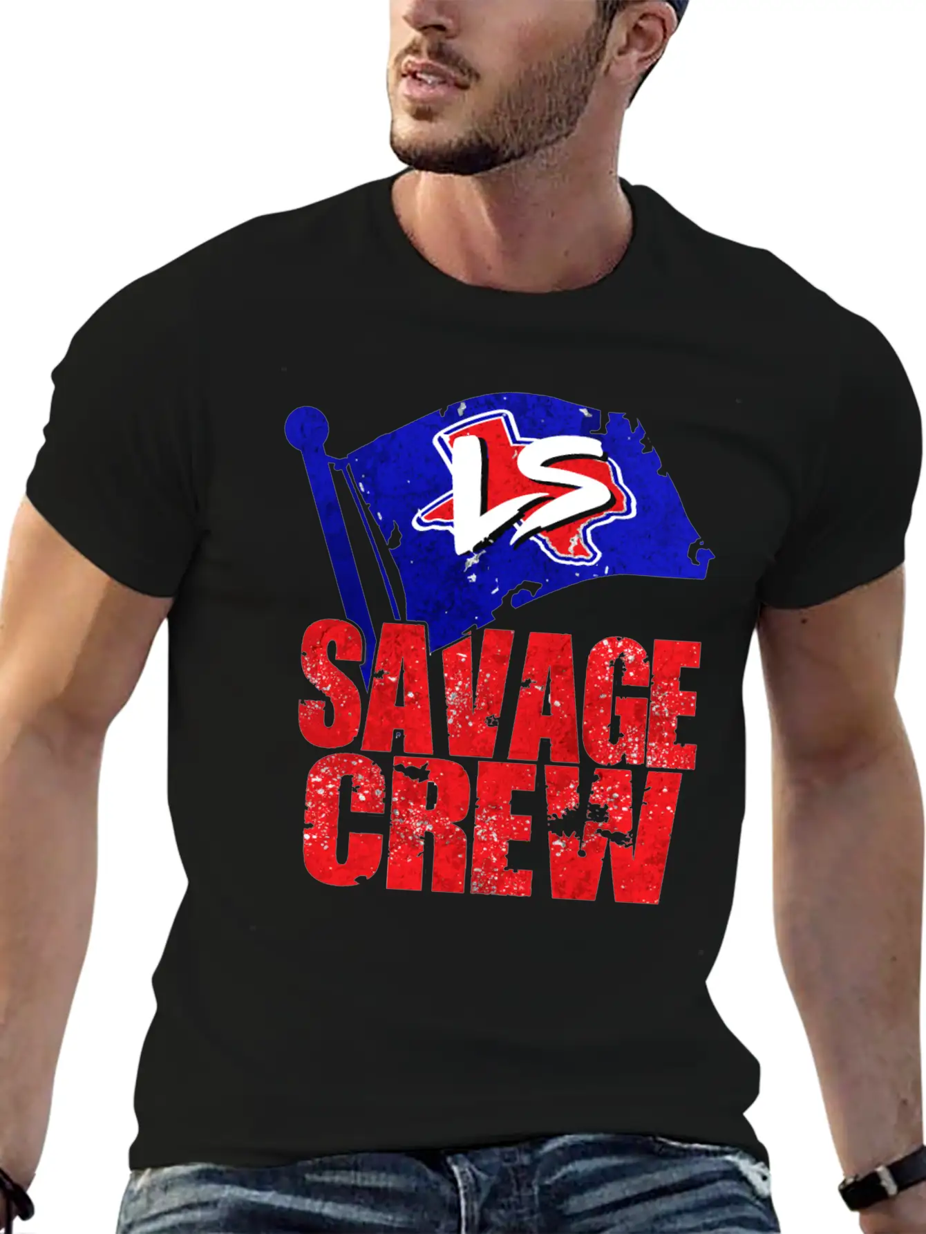 Savage Crew Lightweight Cotton T-Shirt – Daily Comfort Graphic Shirt