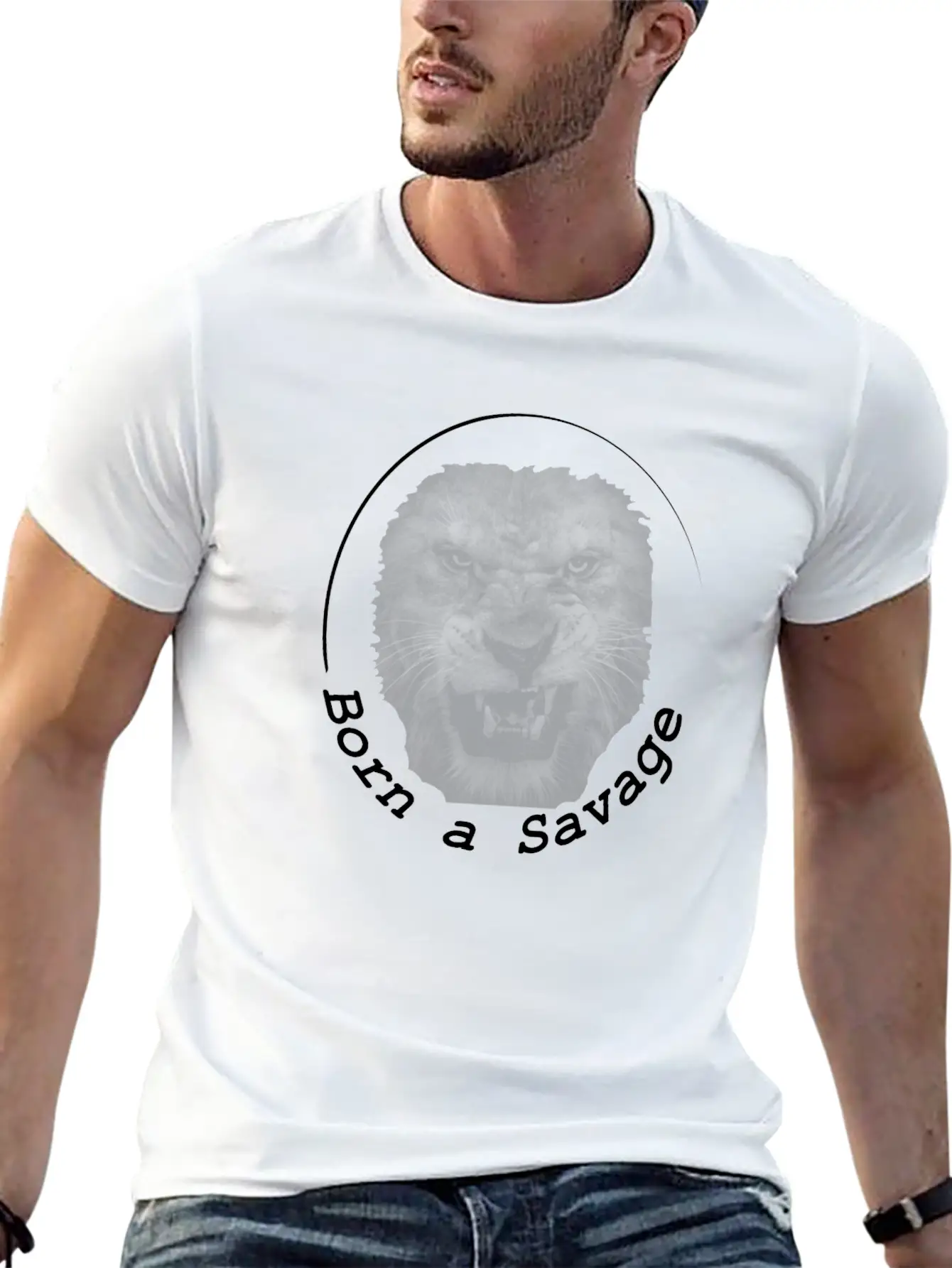 Savage Lightweight Cotton T-Shirt – Daily Comfort Graphic Shirt