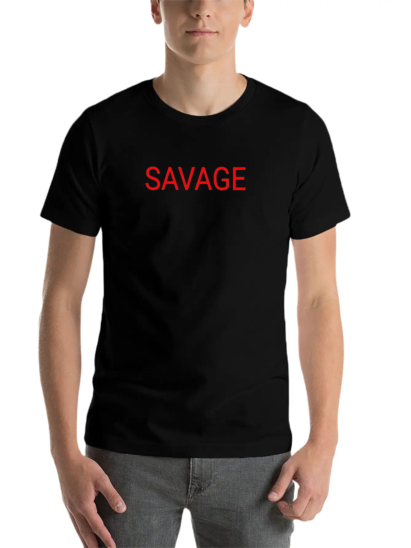 SAVAGE Modern Fit Casual T-Shirt – Clean And Versatile Design