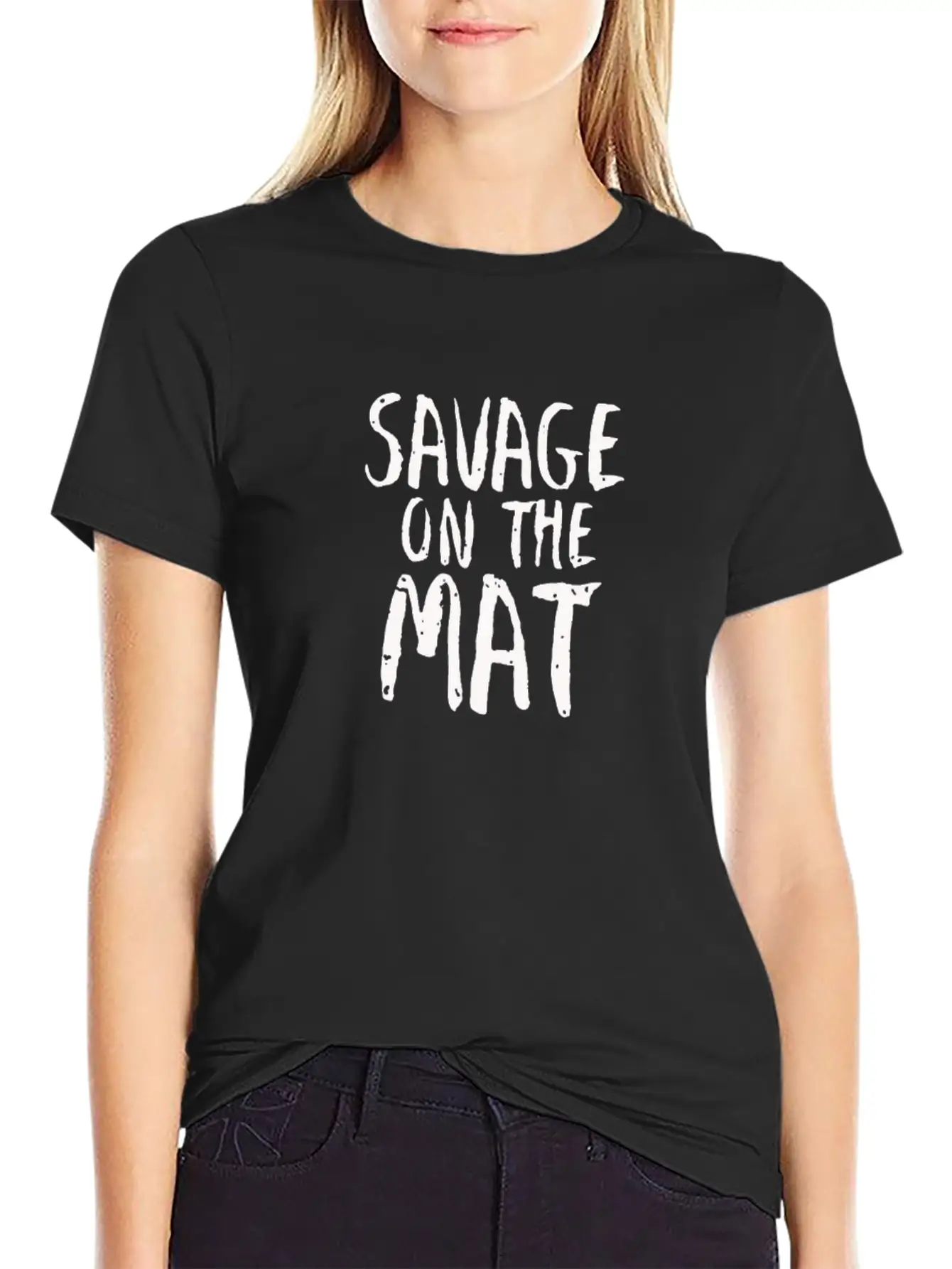Savage On The Mat Shirt Funny Unisex Casual T-Shirt ��� Clean Design For Daily Comfort