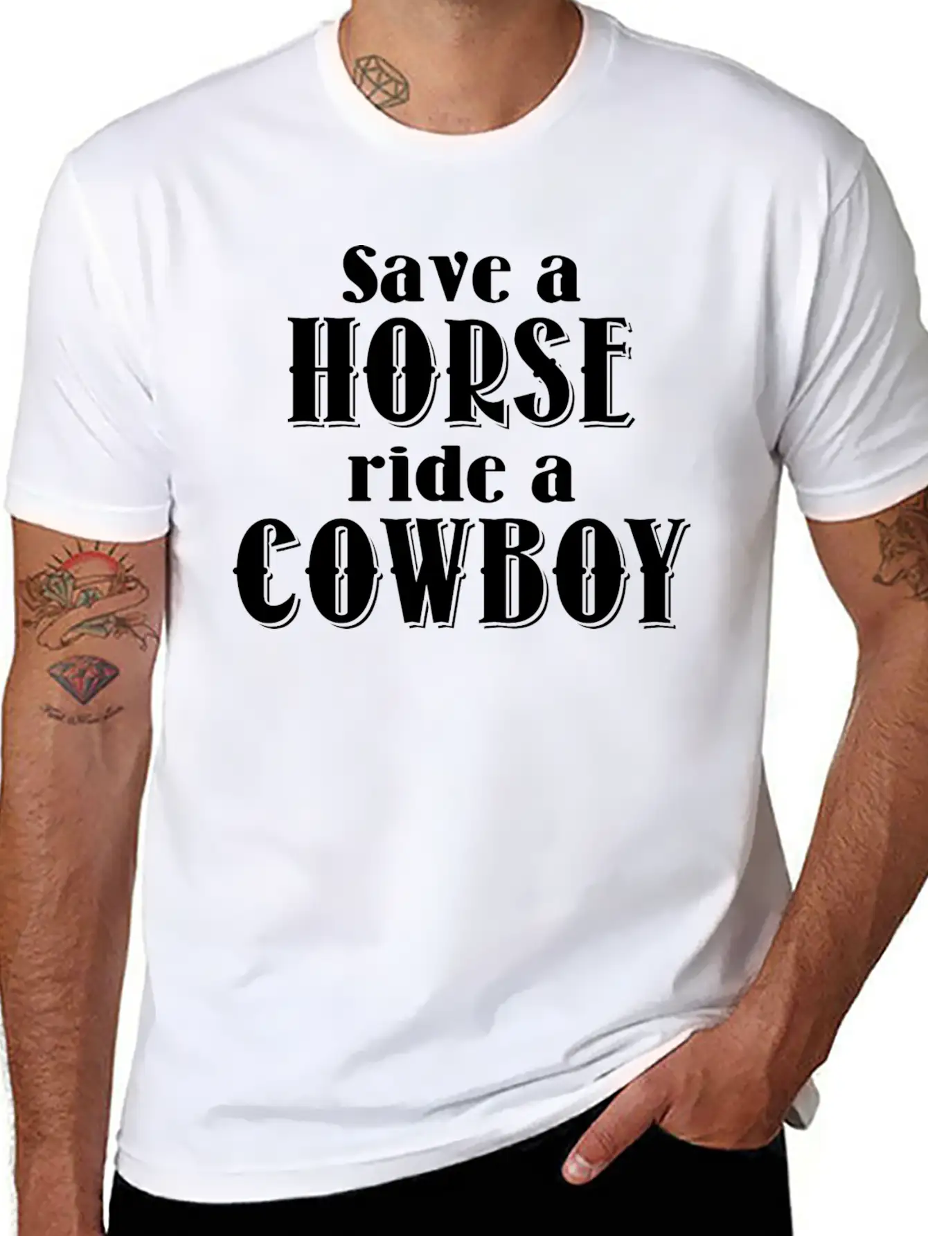 Save A Horse Relaxed Everyday Tee – Lightweight And Durable Cotton