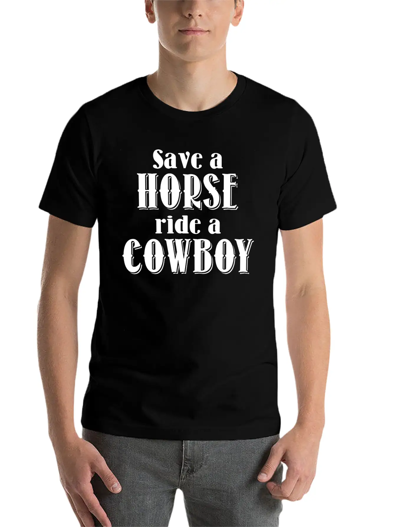 Save A Horse Relaxed Everyday Tee – Lightweight And Durable Cotton