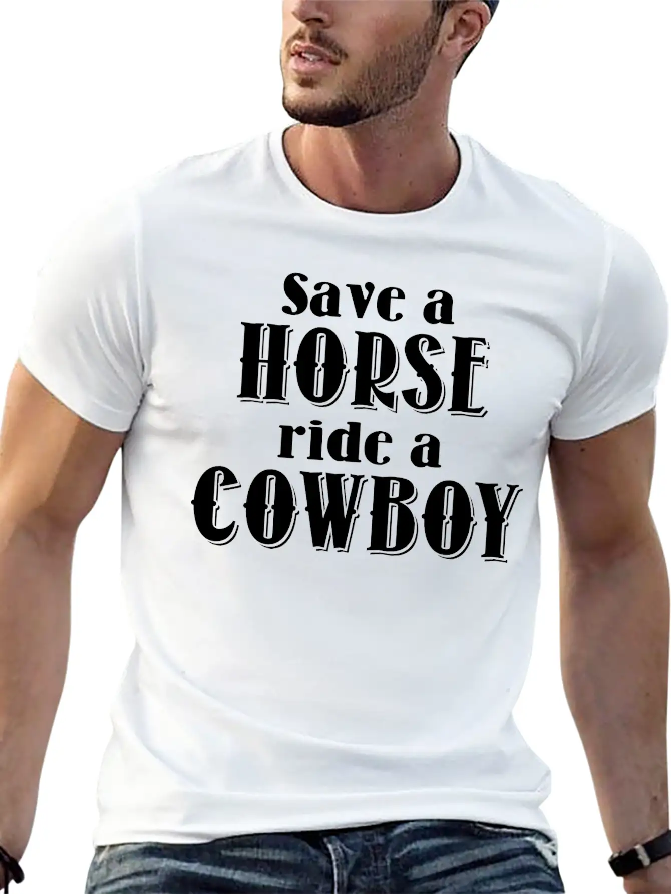 Save A Horse Relaxed Everyday Tee – Lightweight And Durable Cotton