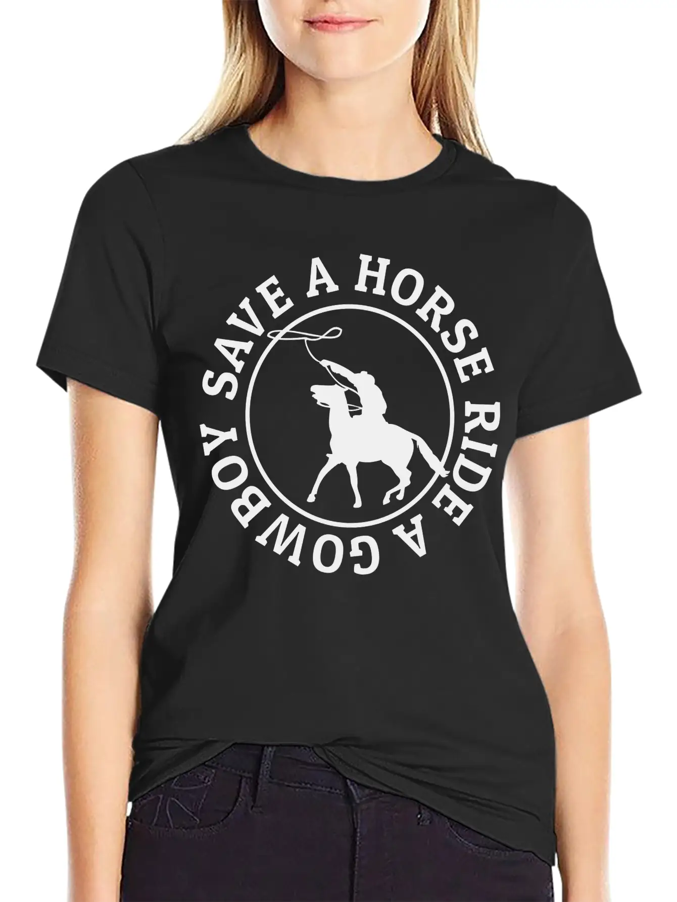 Save A Horse Ride A Cowboy Soft Cotton Short Sleeve Tee – Unisex Wardrobe Staple