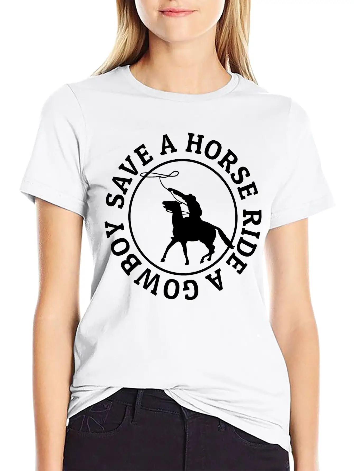 Save A Horse Ride A Cowboy Soft Cotton Short Sleeve Tee – Unisex Wardrobe Staple