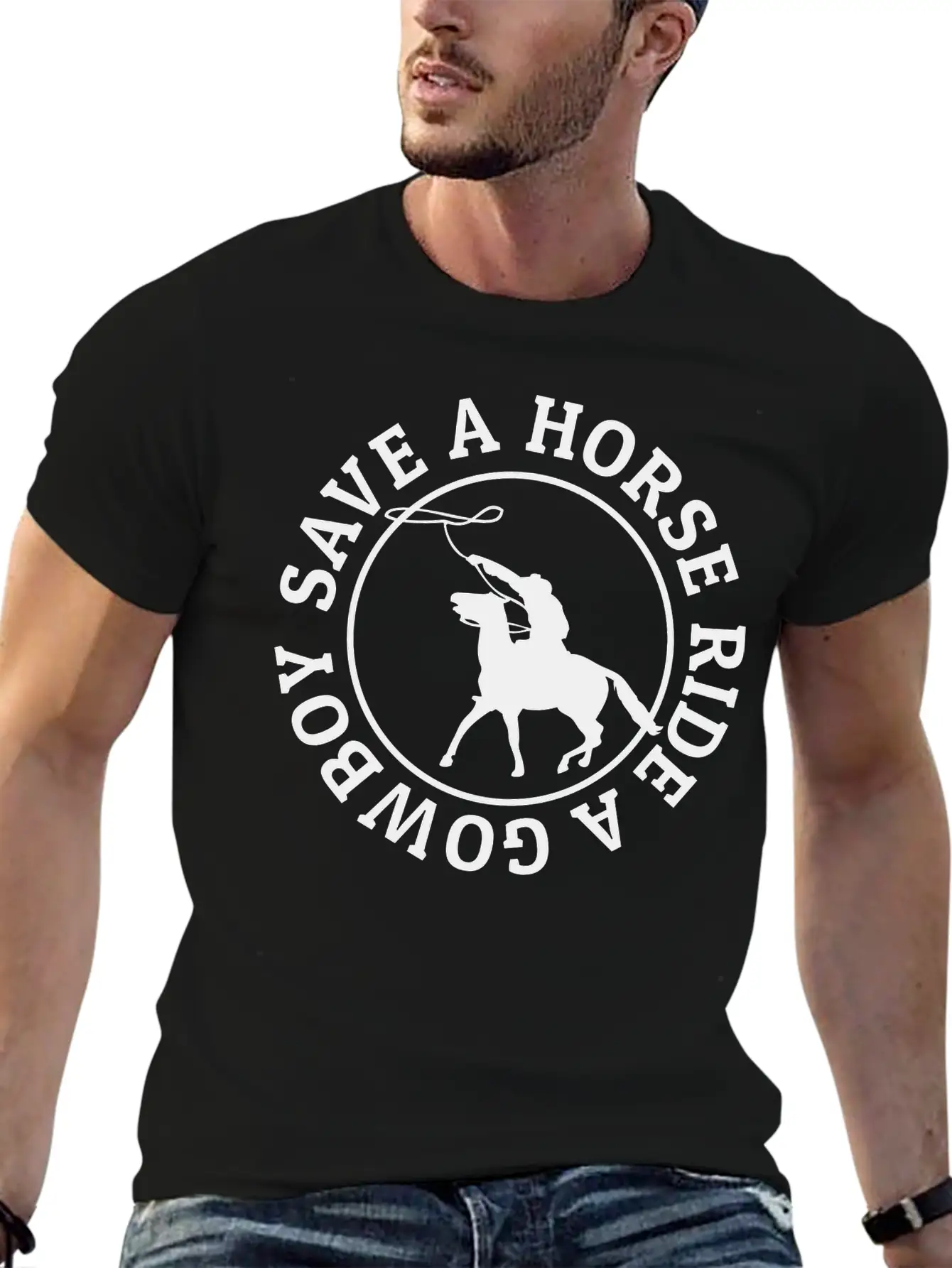 Save A Horse Ride A Cowboy Soft Cotton Short Sleeve Tee – Unisex Wardrobe Staple