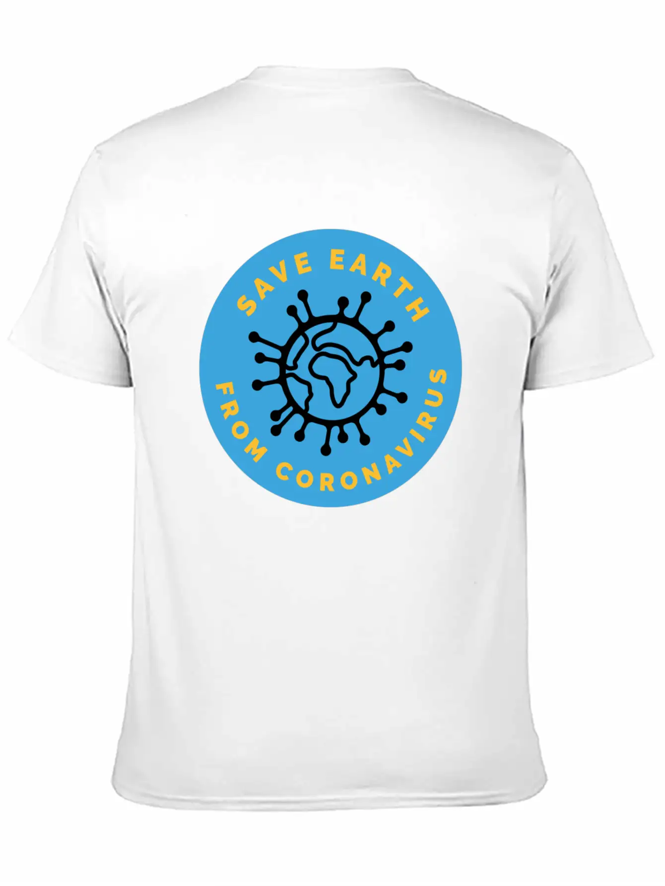 Save Earth From Coronavirus Modern Fit Casual T-Shirt ��� Clean And Versatile Design