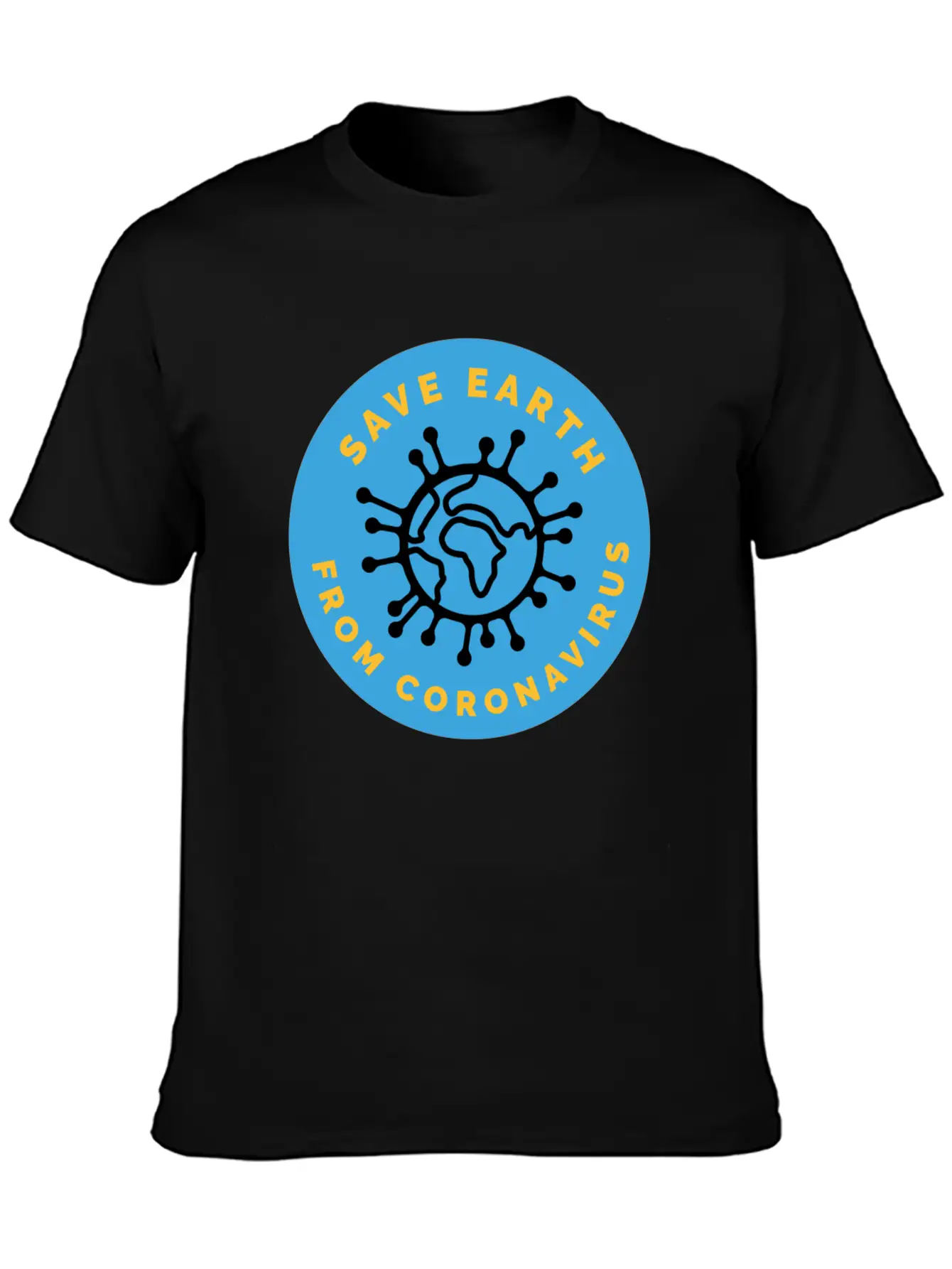 Save Earth From Coronavirus Modern Fit Casual T-Shirt ��� Clean And Versatile Design