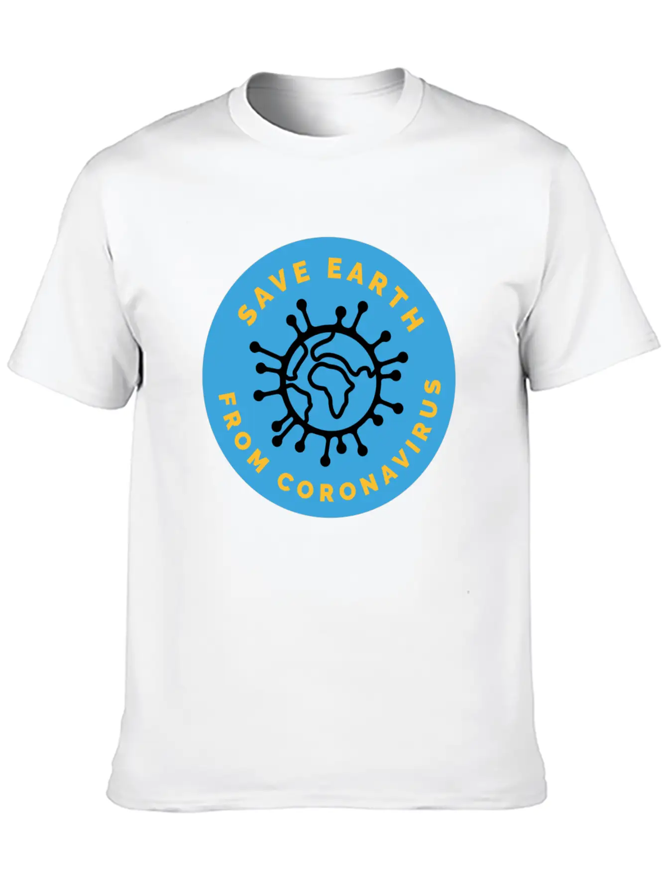 Save Earth From Coronavirus Modern Fit Casual T-Shirt ��� Clean And Versatile Design
