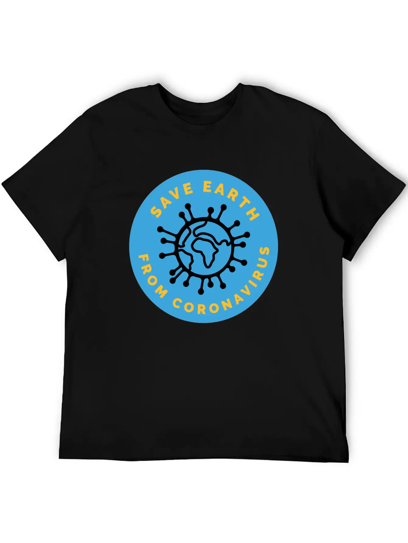 Save Earth From Coronavirus Modern Fit Casual T-Shirt ��� Clean And Versatile Design