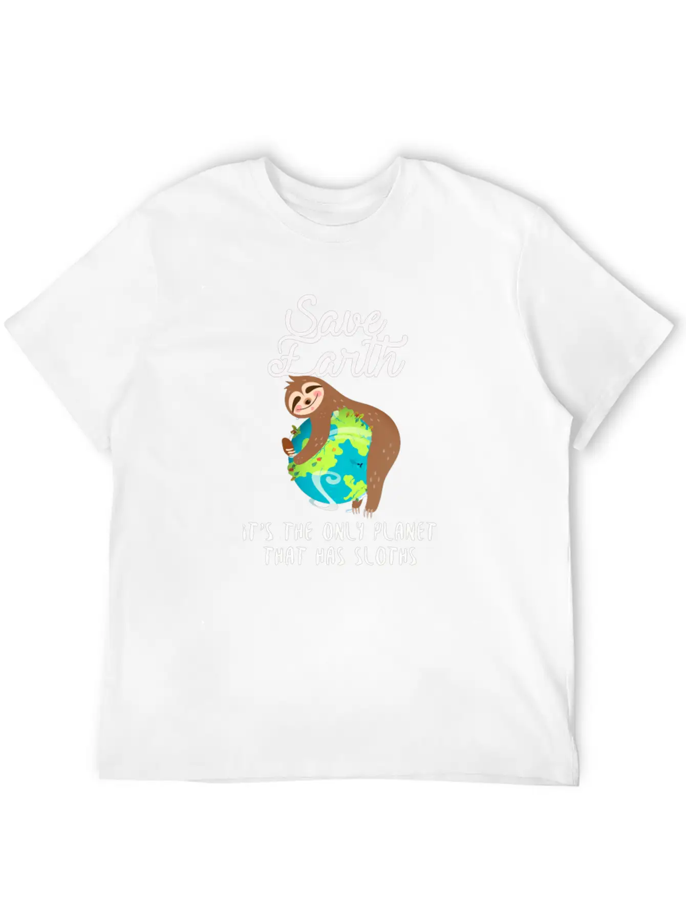 Save Earth - Sloth Lover - Environmentalist Unisex Casual T-Shirt – Clean Design For Daily Comfort