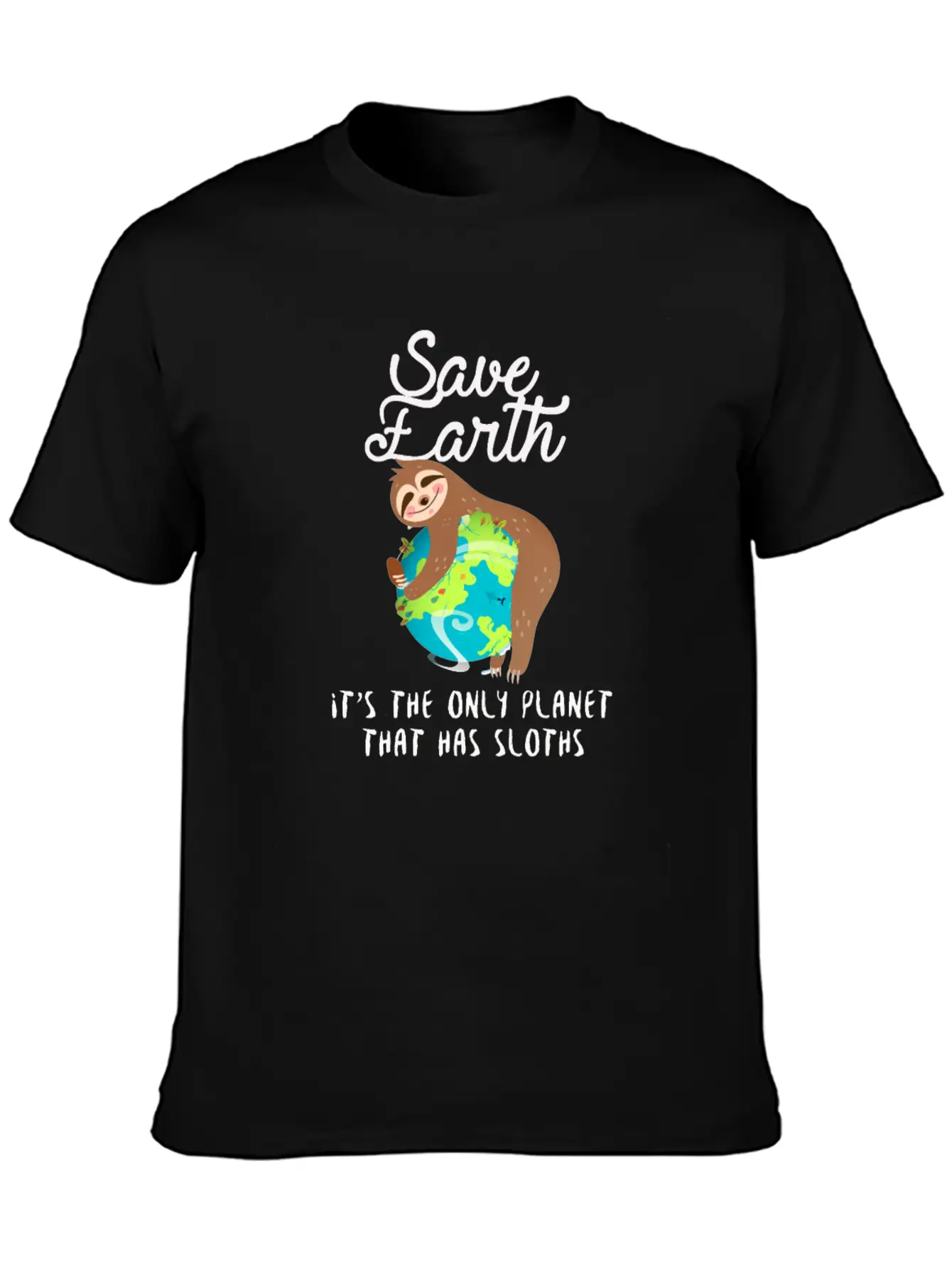 Save Earth - Sloth Lover - Environmentalist Unisex Casual T-Shirt – Clean Design For Daily Comfort