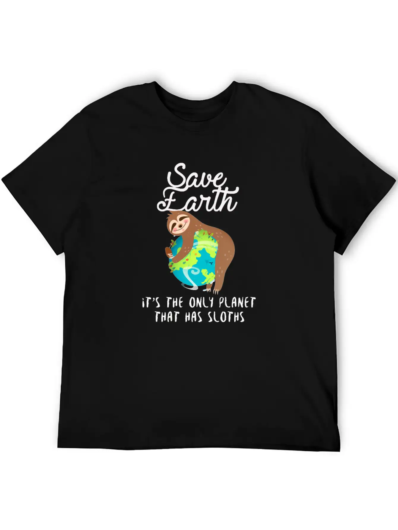 Save Earth - Sloth Lover - Environmentalist Unisex Casual T-Shirt – Clean Design For Daily Comfort