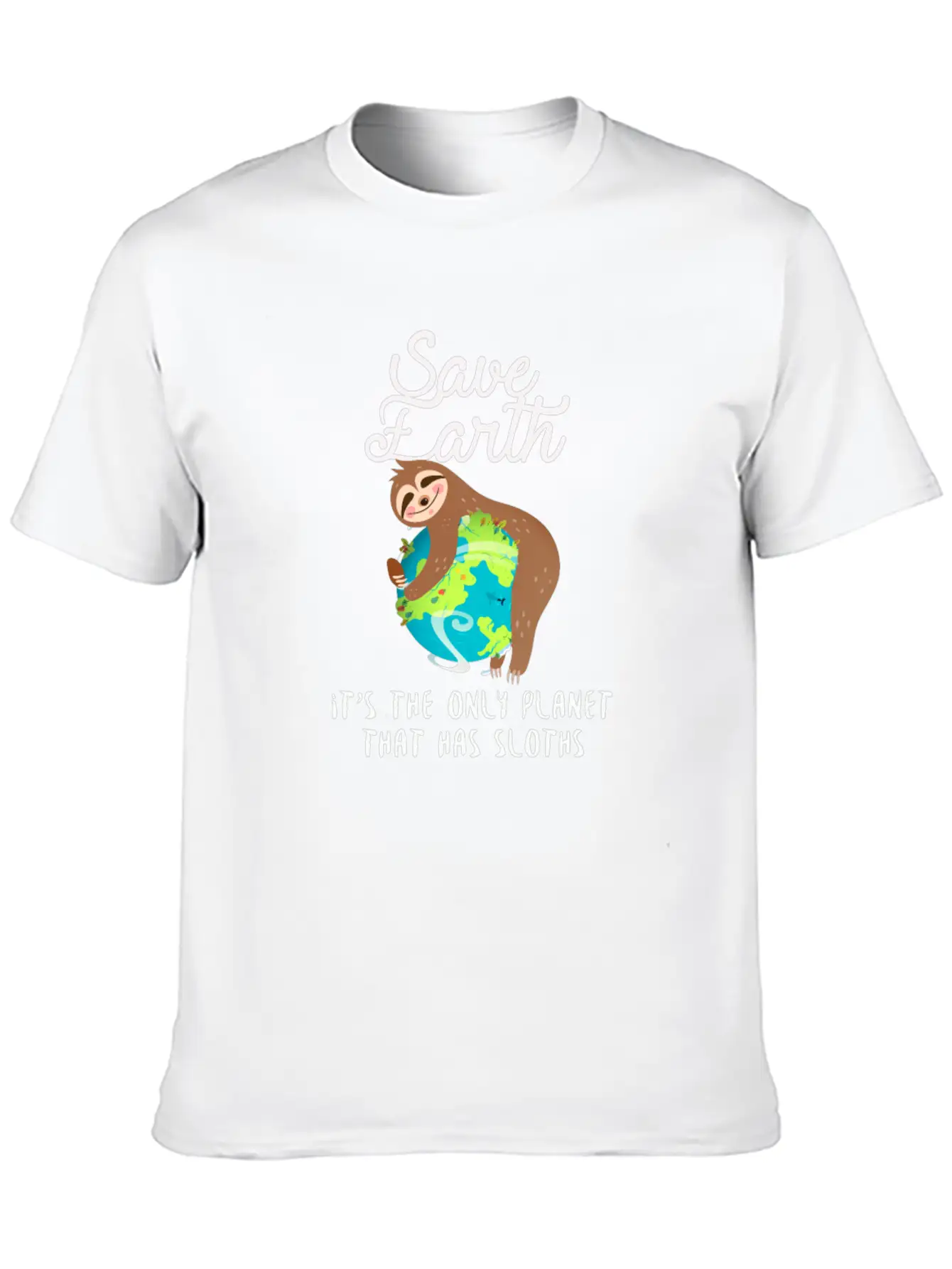 Save Earth - Sloth Lover - Environmentalist Unisex Casual T-Shirt – Clean Design For Daily Comfort