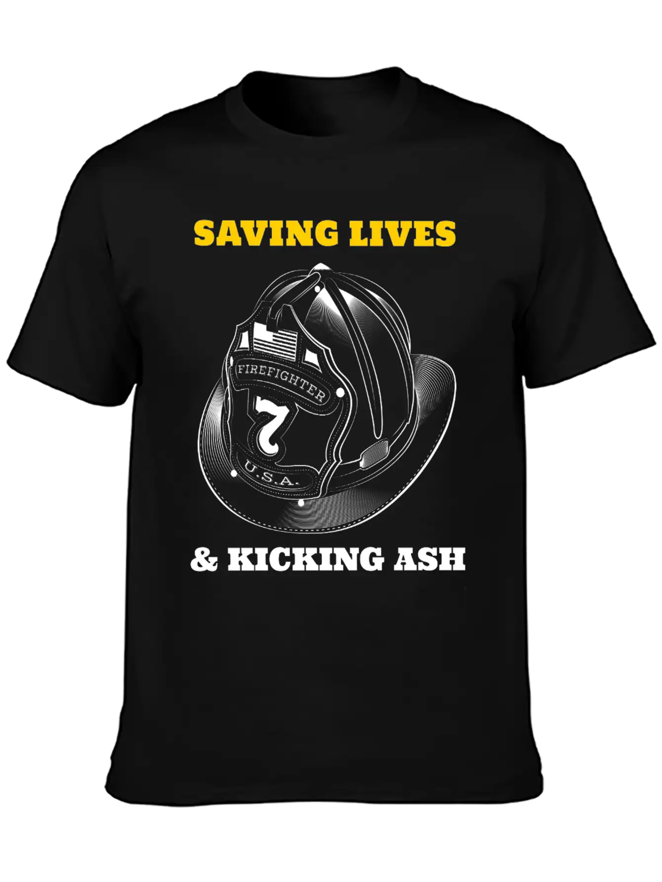 SAVING LIVES AND KICKING ASH Unisex Casual T-Shirt – Clean Design For Daily Comfort