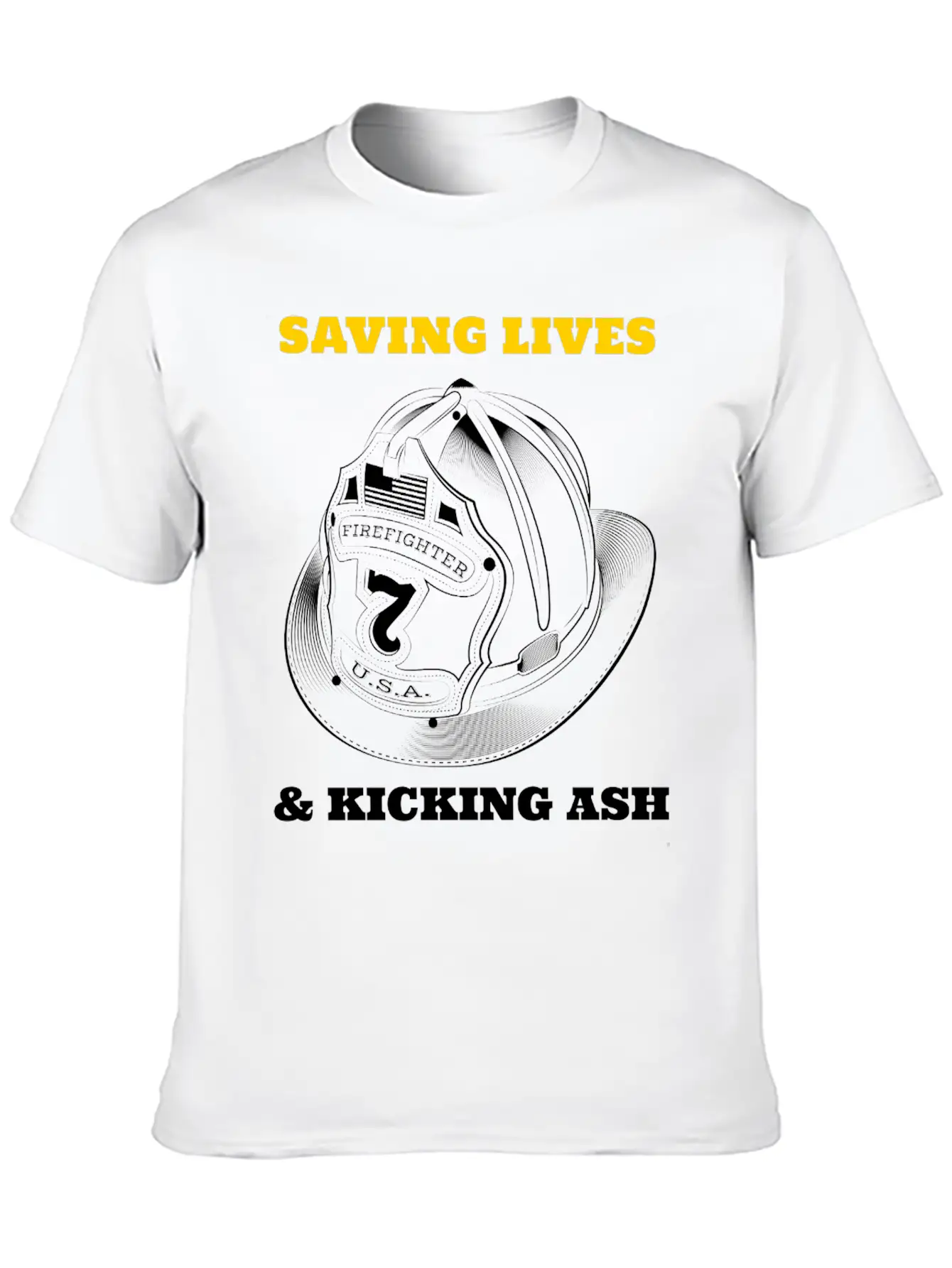 SAVING LIVES AND KICKING ASH Unisex Casual T-Shirt – Clean Design For Daily Comfort