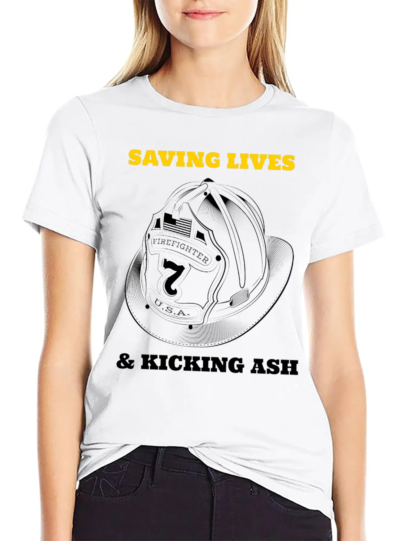 SAVING LIVES AND KICKING ASH Unisex Casual T-Shirt – Clean Design For Daily Comfort
