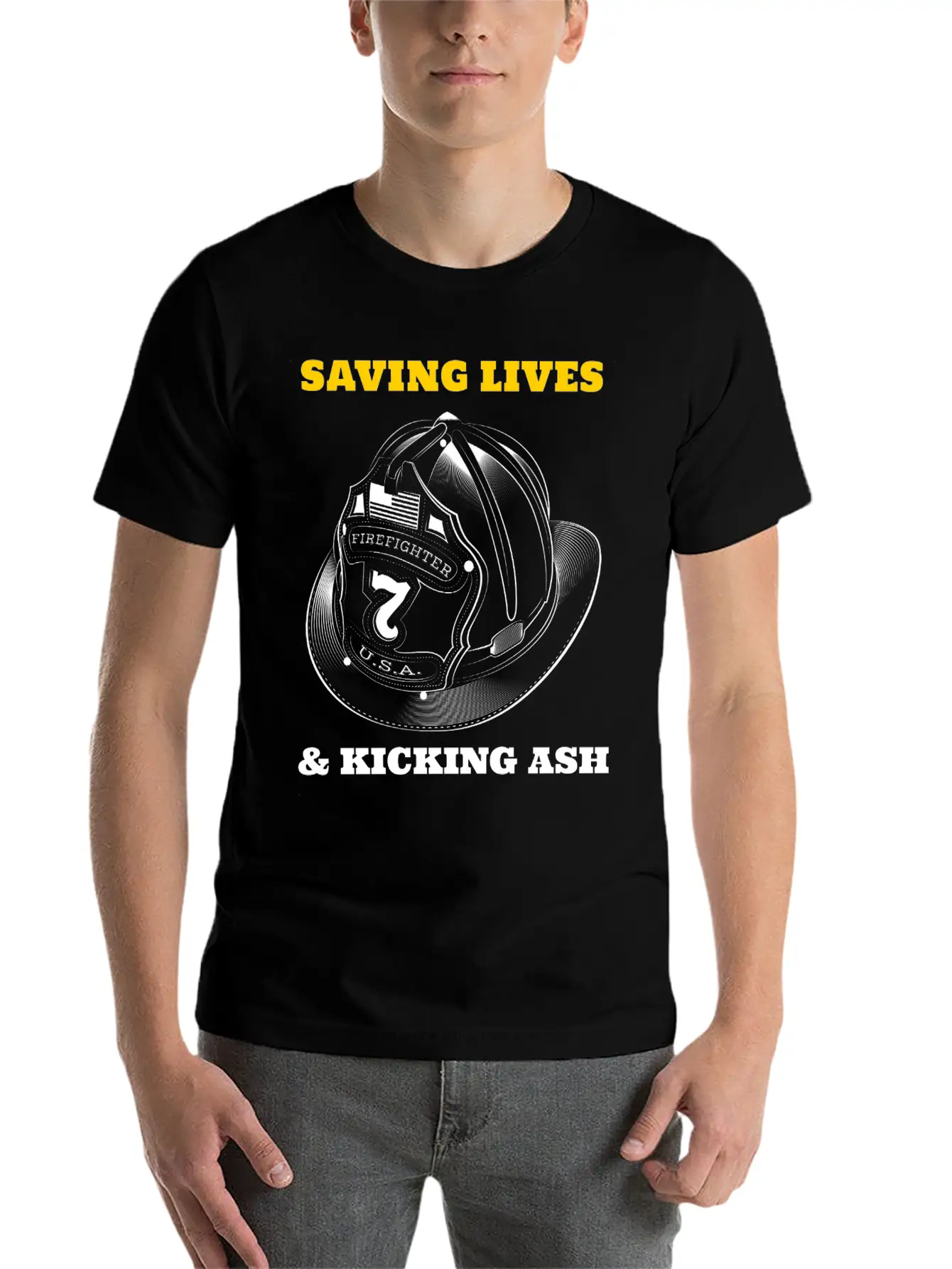 SAVING LIVES AND KICKING ASH Unisex Casual T-Shirt – Clean Design For Daily Comfort