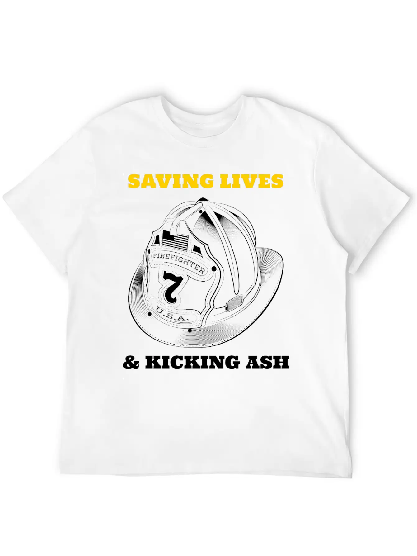 SAVING LIVES AND KICKING ASH Unisex Casual T-Shirt – Clean Design For Daily Comfort