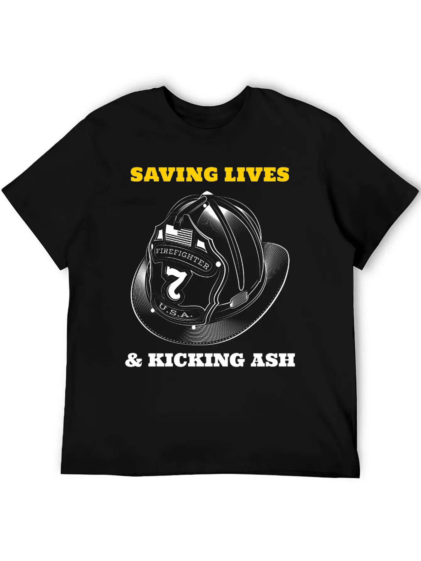SAVING LIVES AND KICKING ASH Unisex Casual T-Shirt – Clean Design For Daily Comfort