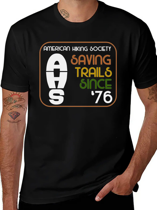 Saving Trails Since '76 Unisex Casual T-Shirt – Clean Design For Daily Comfort