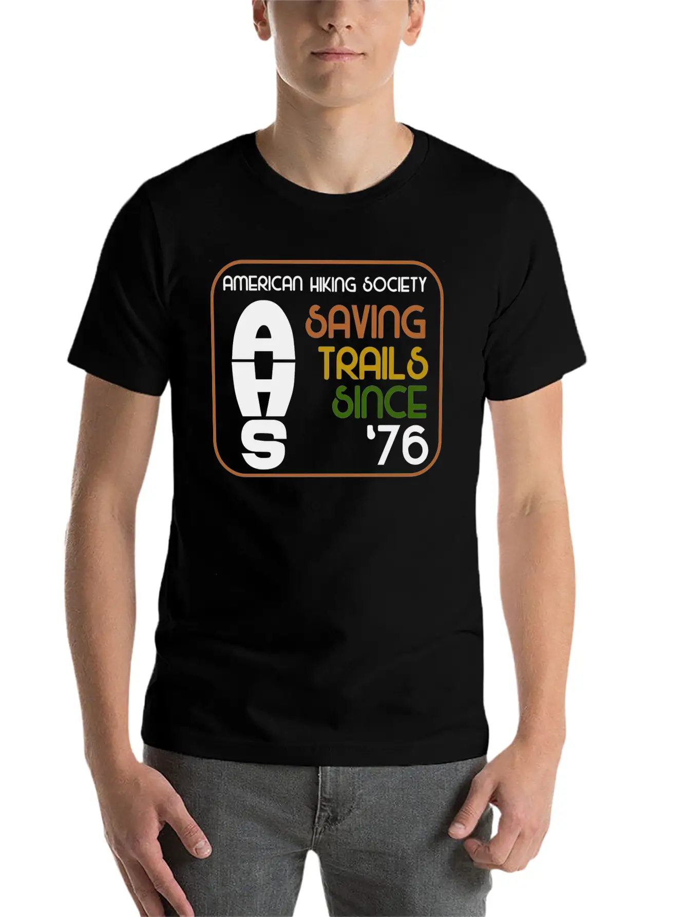 Saving Trails Since '76 Unisex Casual T-Shirt – Clean Design For Daily Comfort