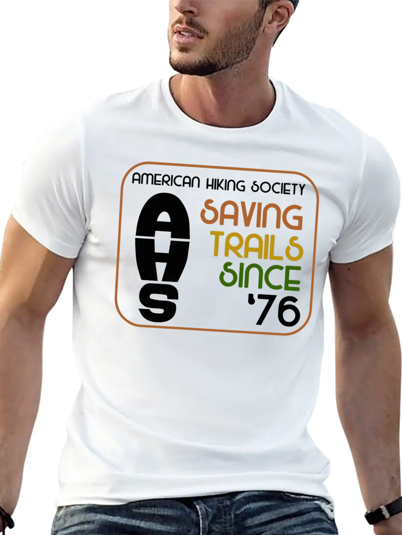 Saving Trails Since '76 Unisex Casual T-Shirt – Clean Design For Daily Comfort