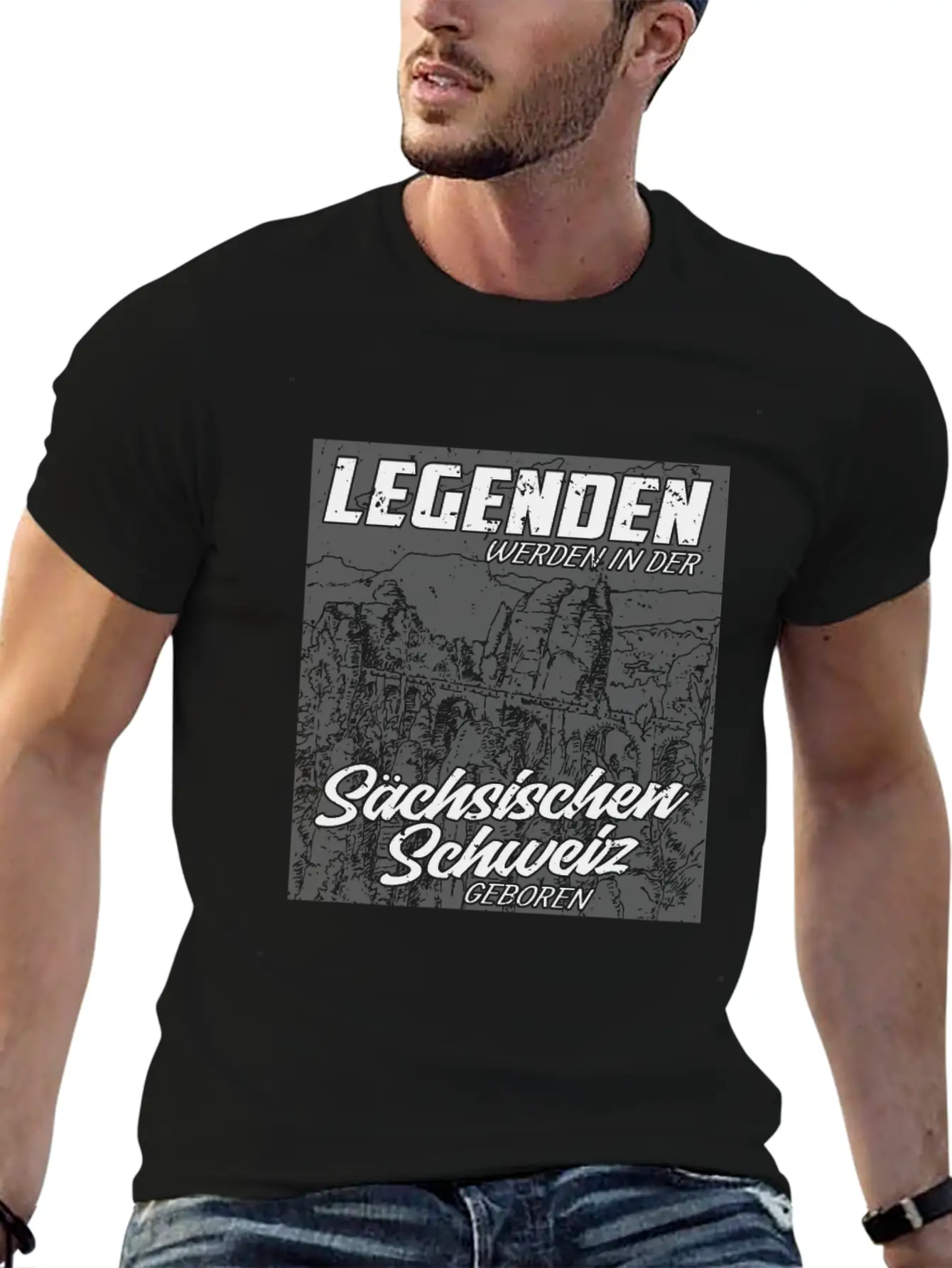 Saxon Switzerland Bastei Bridge Unisex Casual T-Shirt – Clean Design For Daily Comfort
