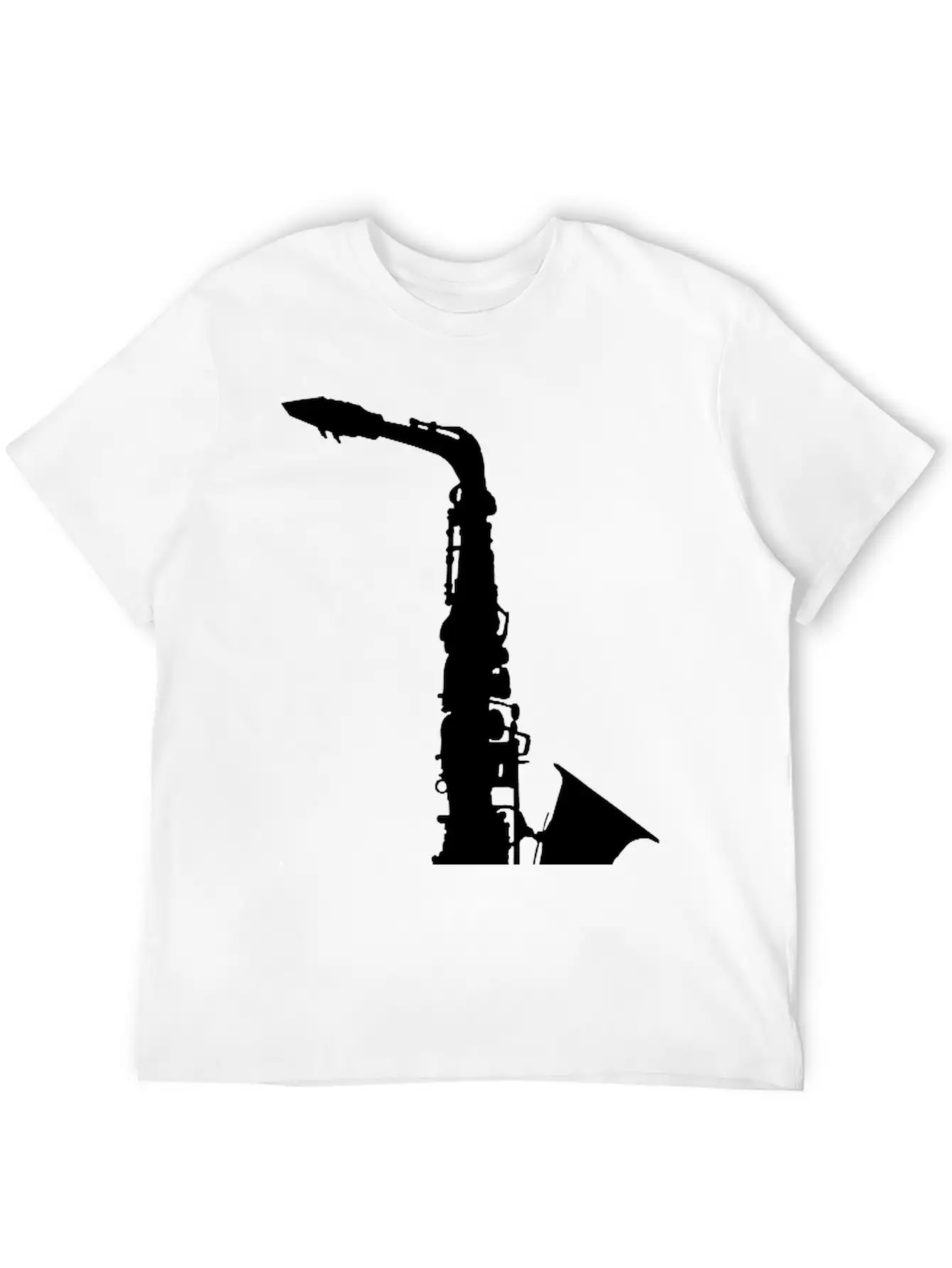 Saxophone Comfortable Minimalist Graphic Tee – Summer Style Essential