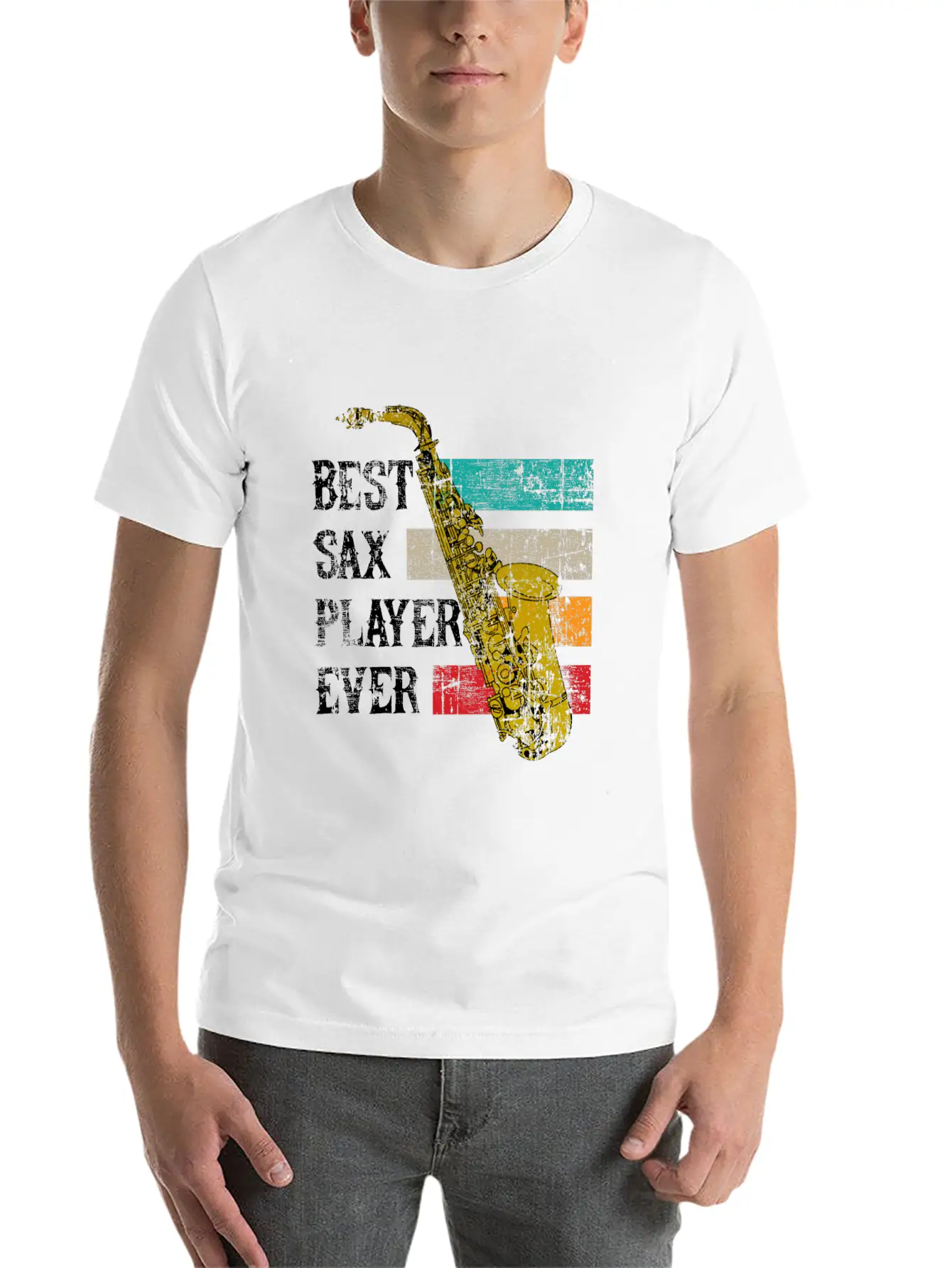 Saxophone Jazz Sax Gift Music Instrument Essential Cotton Tee For Daily Outfits – Unisex Style