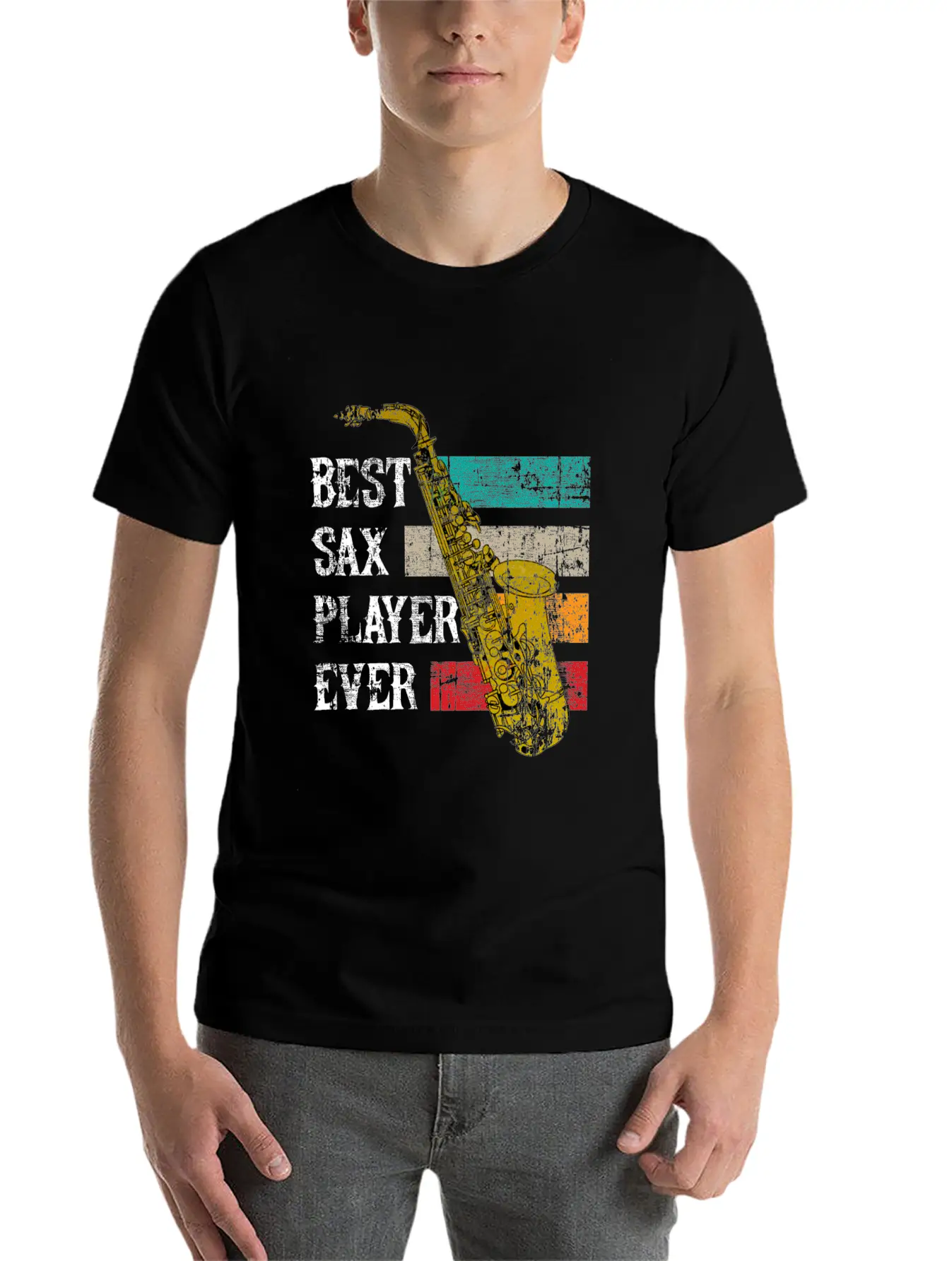 Saxophone Jazz Sax Gift Music Instrument Essential Cotton Tee For Daily Outfits – Unisex Style