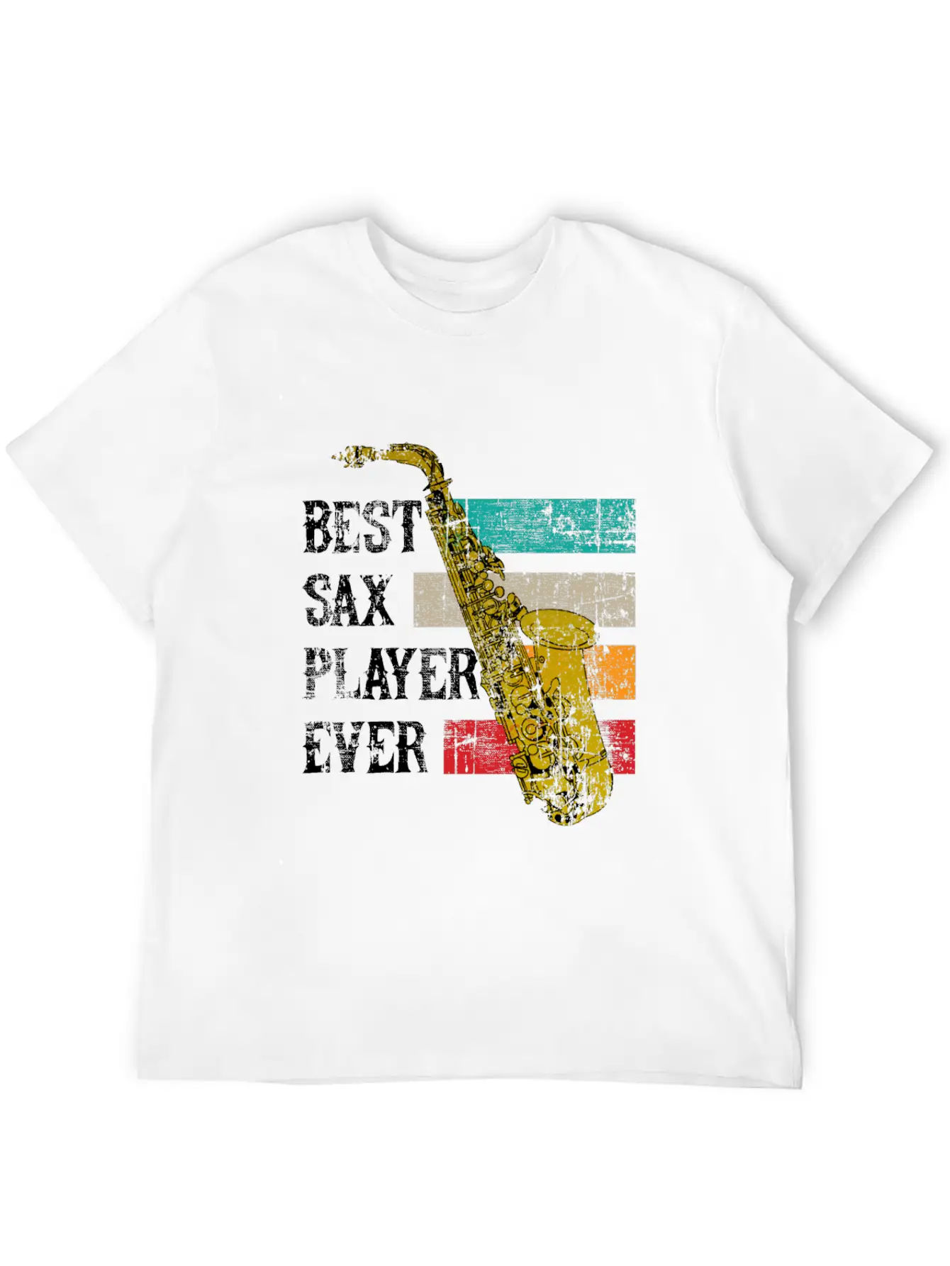 Saxophone Jazz Sax Gift Music Instrument Essential Cotton Tee For Daily Outfits – Unisex Style