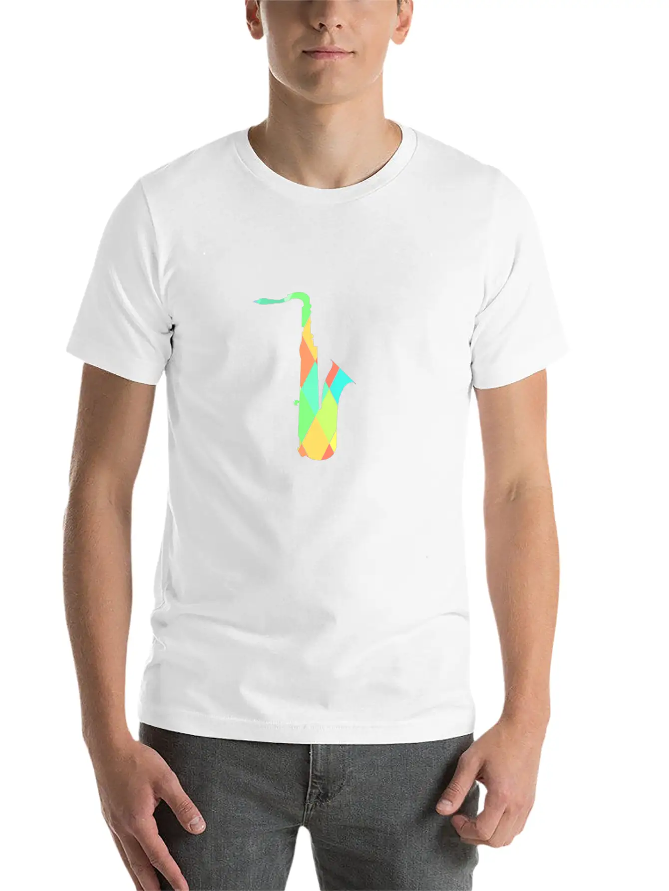 Saxophone Lightweight Cotton T-Shirt – Daily Comfort Graphic Shirt