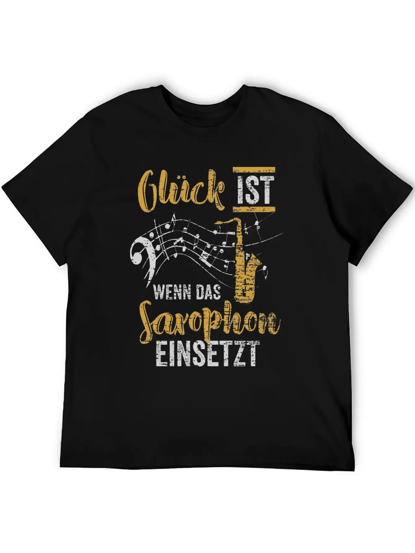 Saxophone Music Band Stylish Everyday T-Shirt – Unisex Basic Cotton Tee
