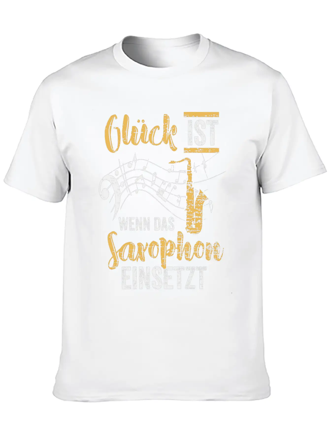 Saxophone Music Band Stylish Everyday T-Shirt – Unisex Basic Cotton Tee