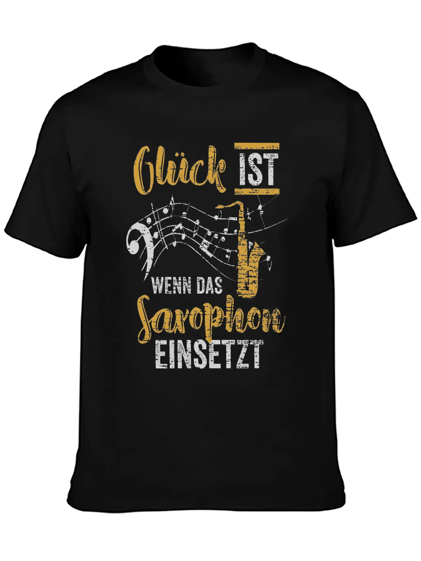 Saxophone Music Band Stylish Everyday T-Shirt – Unisex Basic Cotton Tee