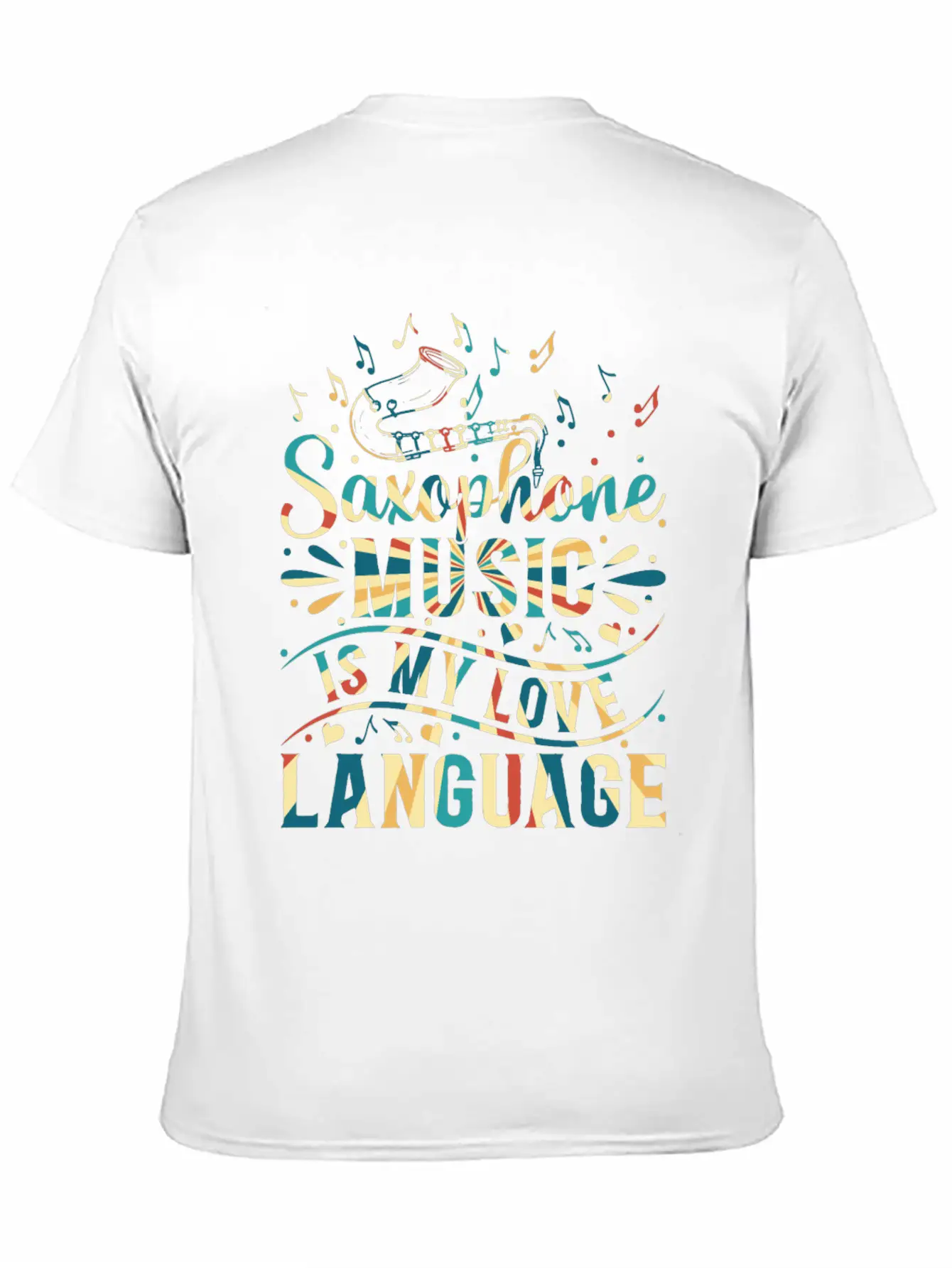 Saxophone Music Is My Love Language - Saxophone Mu Relaxed Everyday Tee – Lightweight And Durable Cotton