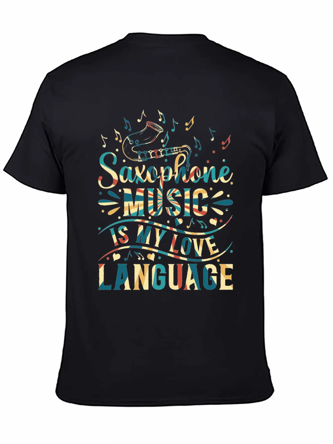Saxophone Music Is My Love Language - Saxophone Mu Relaxed Everyday Tee – Lightweight And Durable Cotton