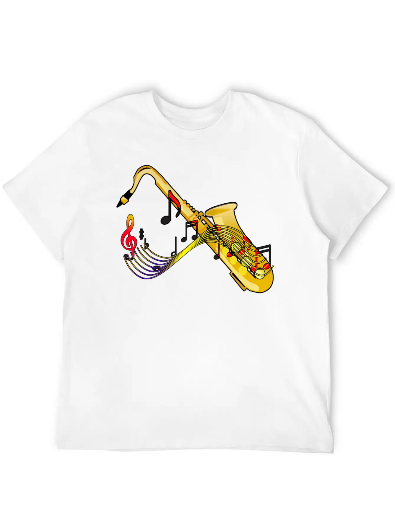 Saxophone Sax Jazz Music T Shirt Unisex Casual T-Shirt – Clean Design For Daily Comfort