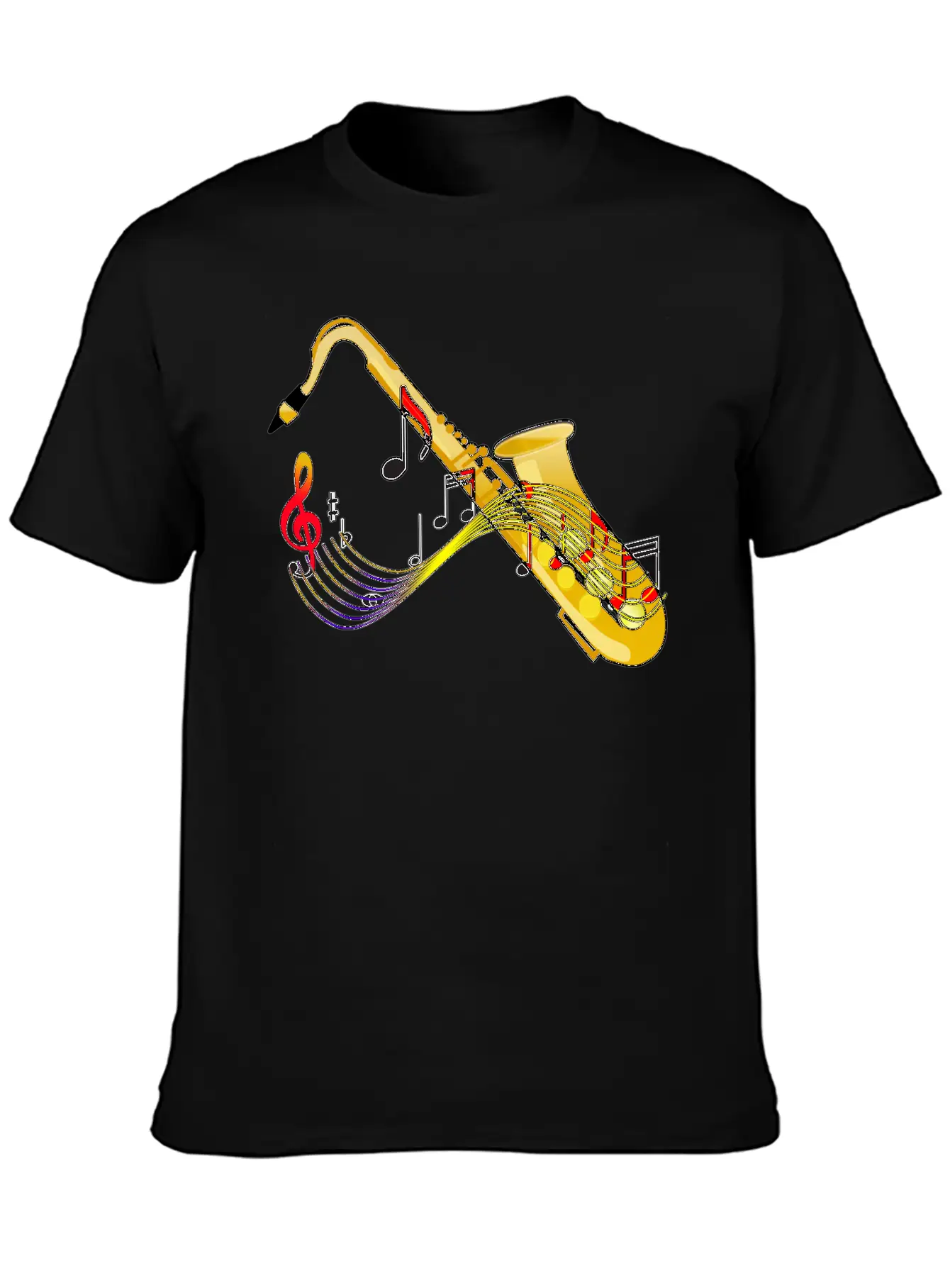 Saxophone Sax Jazz Music T Shirt Unisex Casual T-Shirt – Clean Design For Daily Comfort