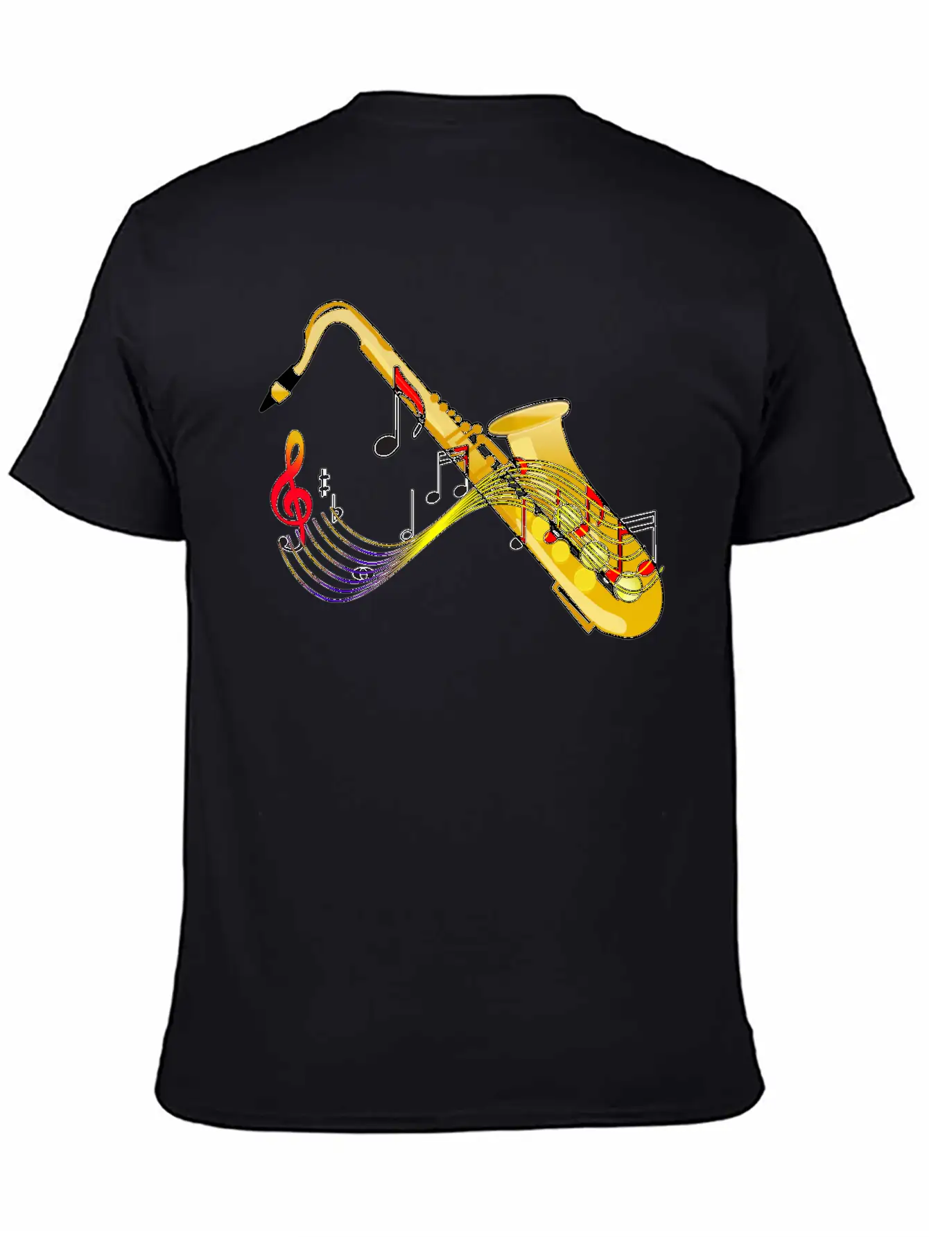 Saxophone Sax Jazz Music T Shirt Unisex Casual T-Shirt – Clean Design For Daily Comfort