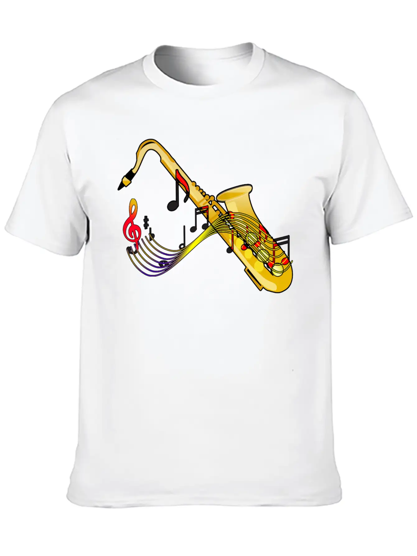 Saxophone Sax Jazz Music T Shirt Unisex Casual T-Shirt – Clean Design For Daily Comfort