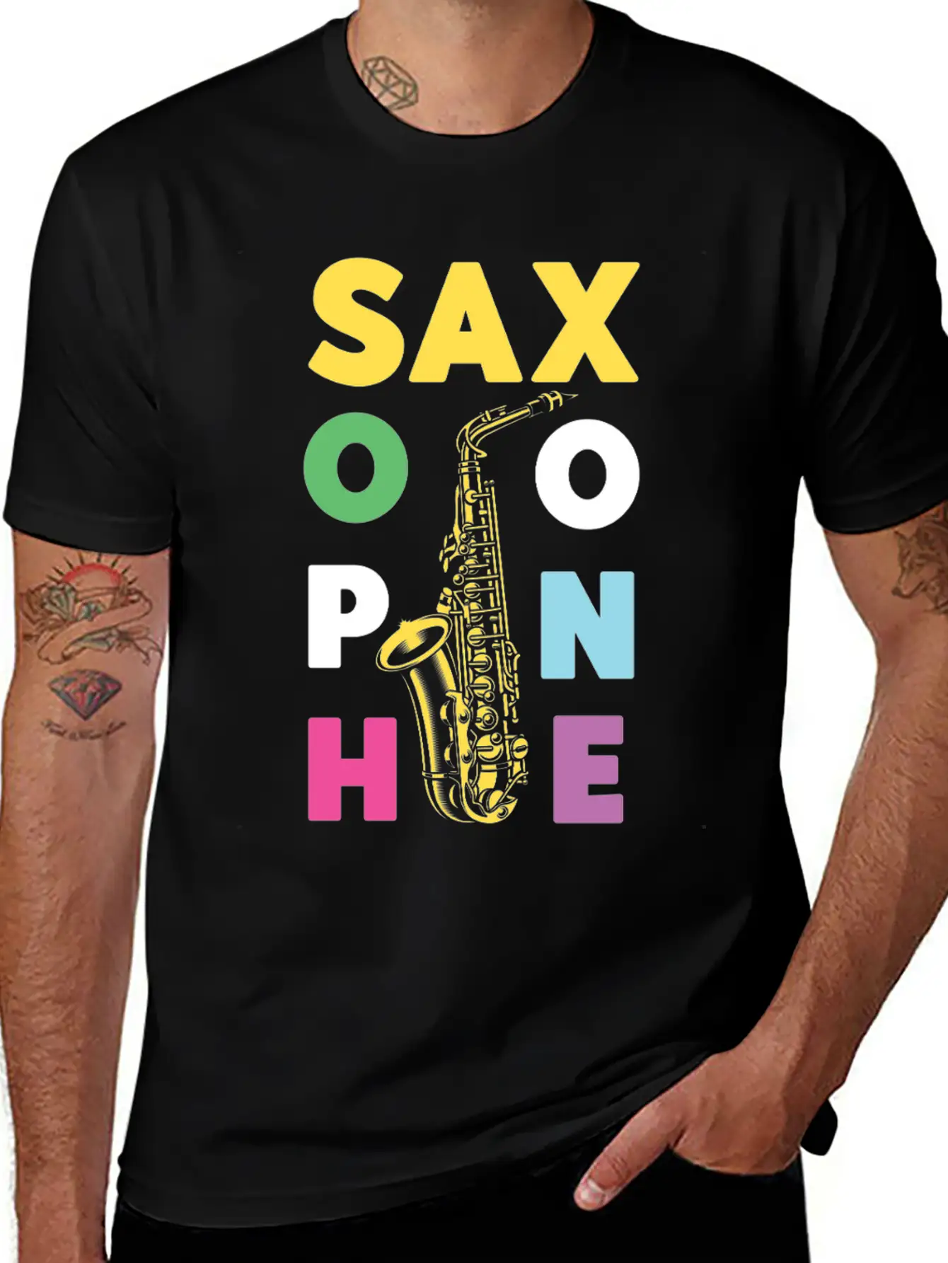 Saxophone Saxophone Unisex Casual T-Shirt – Clean Design For Daily Comfort