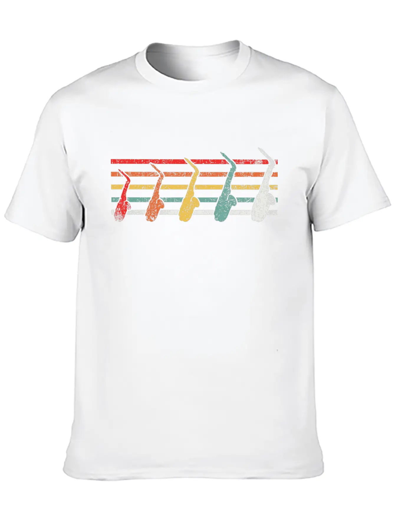 Saxophone Saxophonist Vintage Classic Fit Graphic Tee For Daily Comfort – Unisex Cotton Shirt