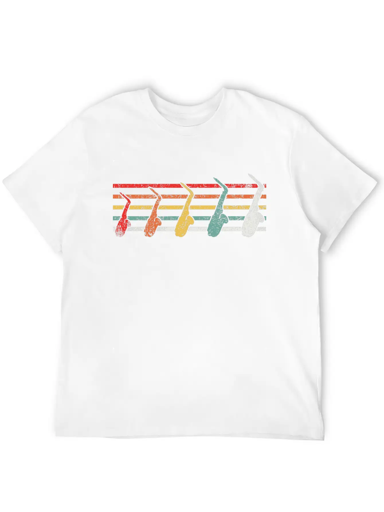 Saxophone Saxophonist Vintage Classic Fit Graphic Tee For Daily Comfort – Unisex Cotton Shirt