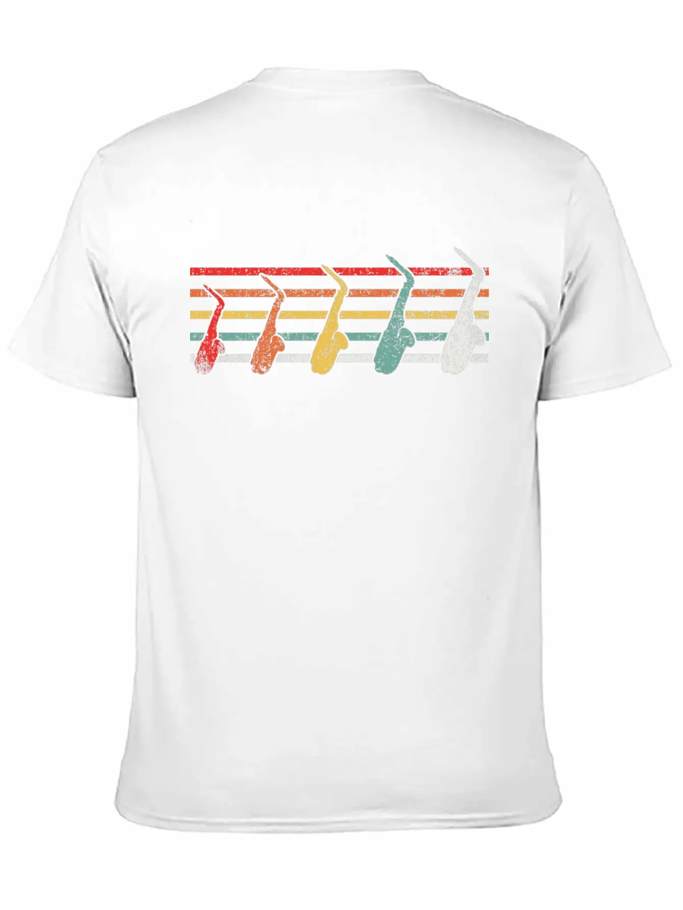 Saxophone Saxophonist Vintage Classic Fit Graphic Tee For Daily Comfort – Unisex Cotton Shirt