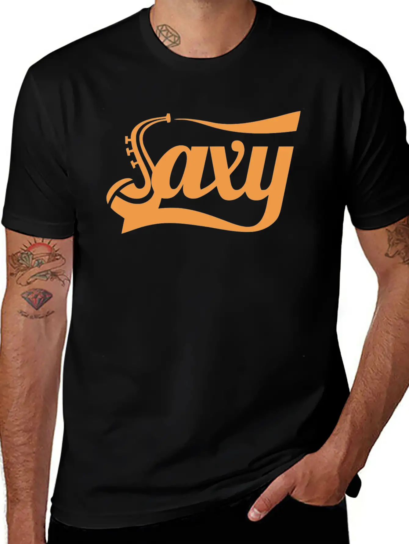 Saxophone SAXY Unisex Casual T-Shirt – Clean Design For Daily Comfort