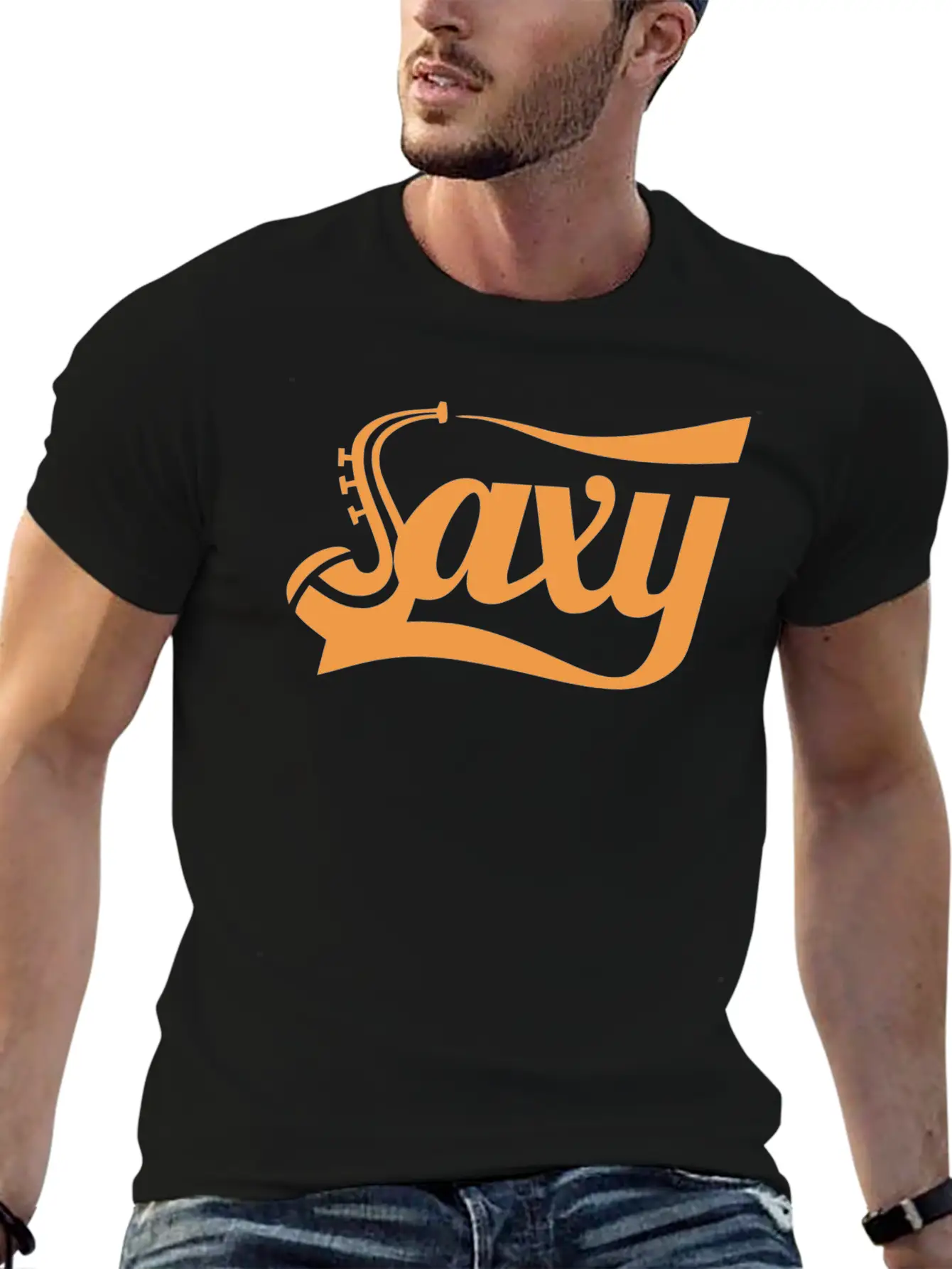 Saxophone SAXY Unisex Casual T-Shirt – Clean Design For Daily Comfort