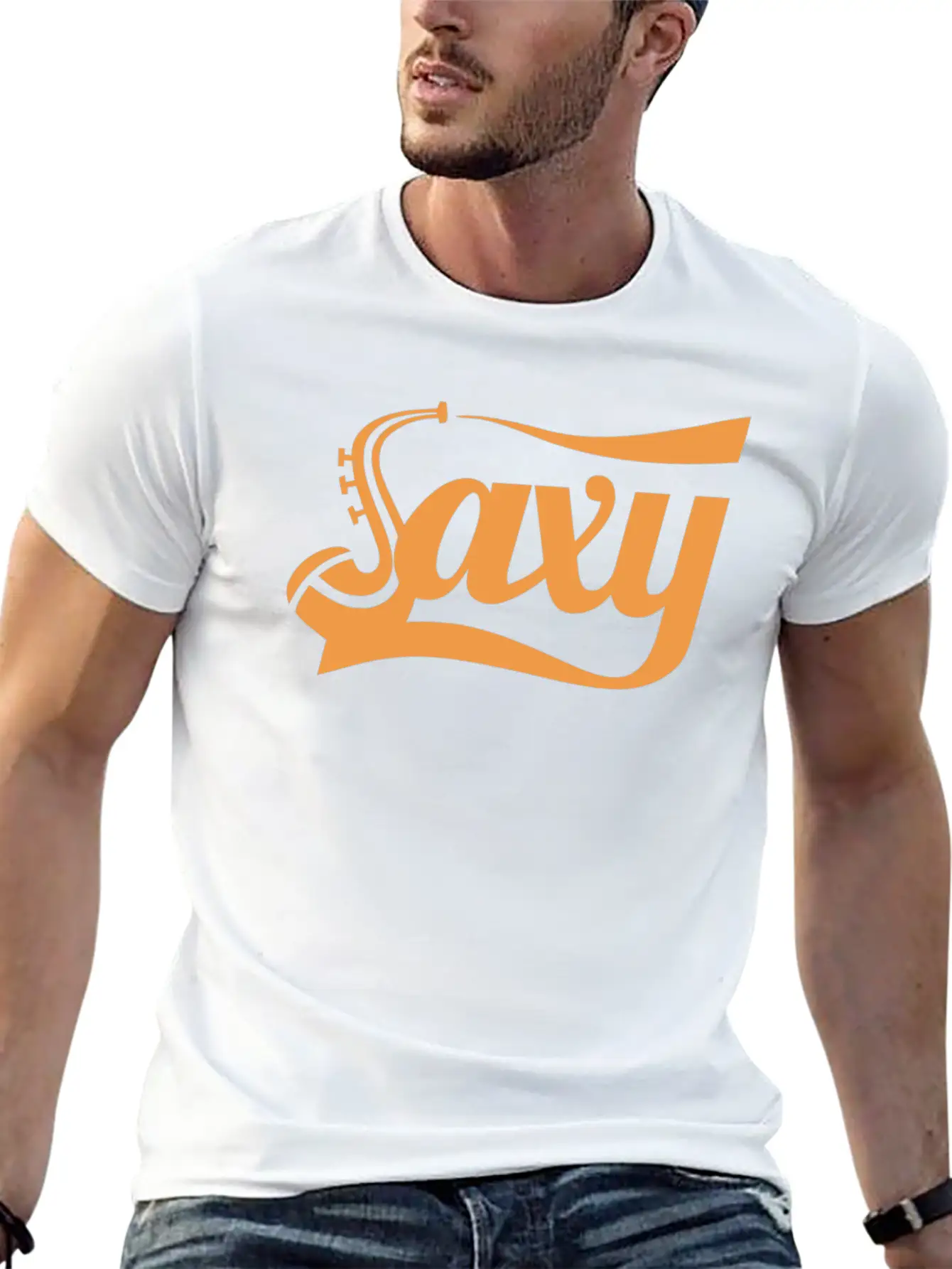 Saxophone SAXY Unisex Casual T-Shirt – Clean Design For Daily Comfort