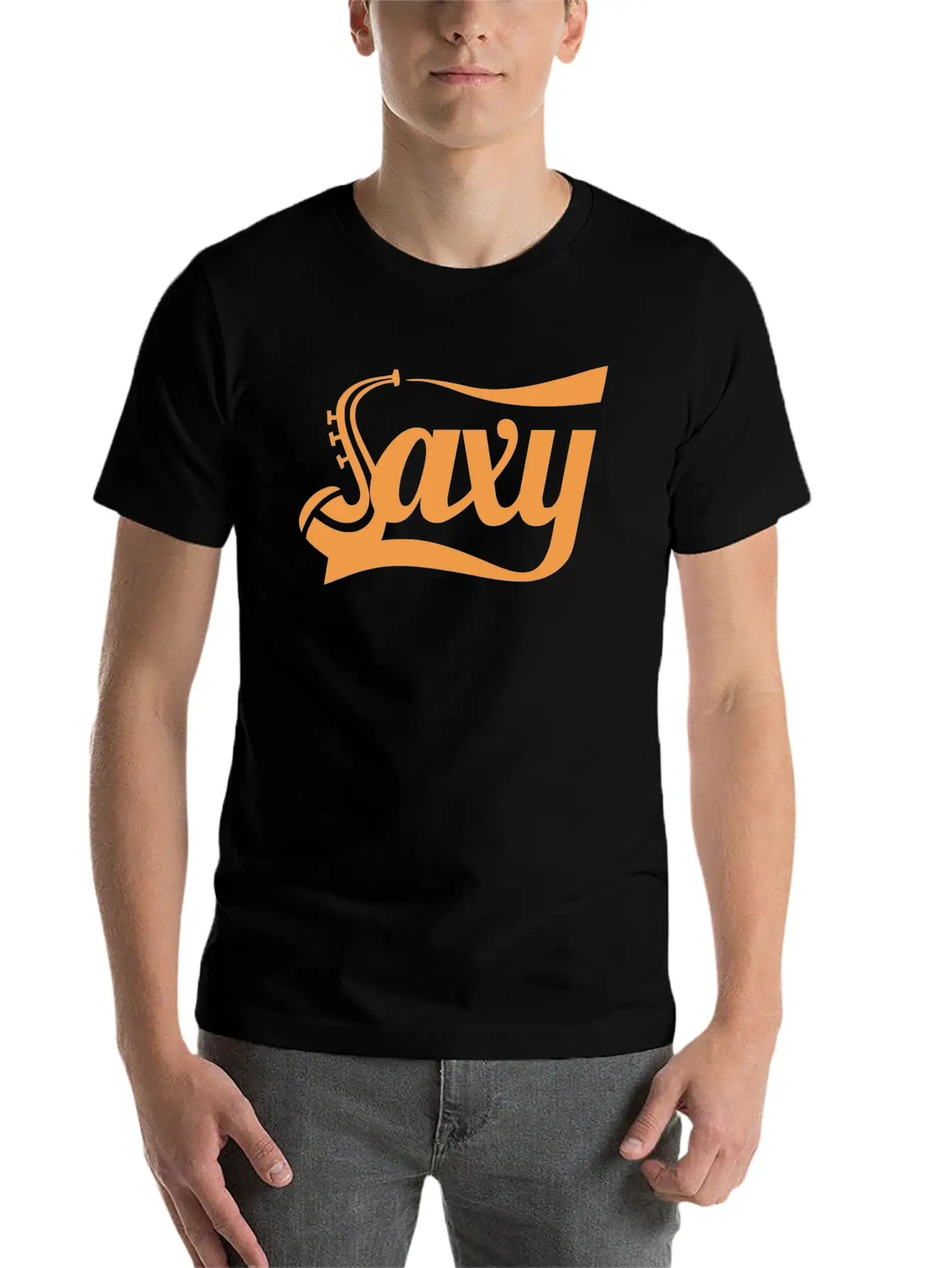 Saxophone SAXY Unisex Casual T-Shirt – Clean Design For Daily Comfort